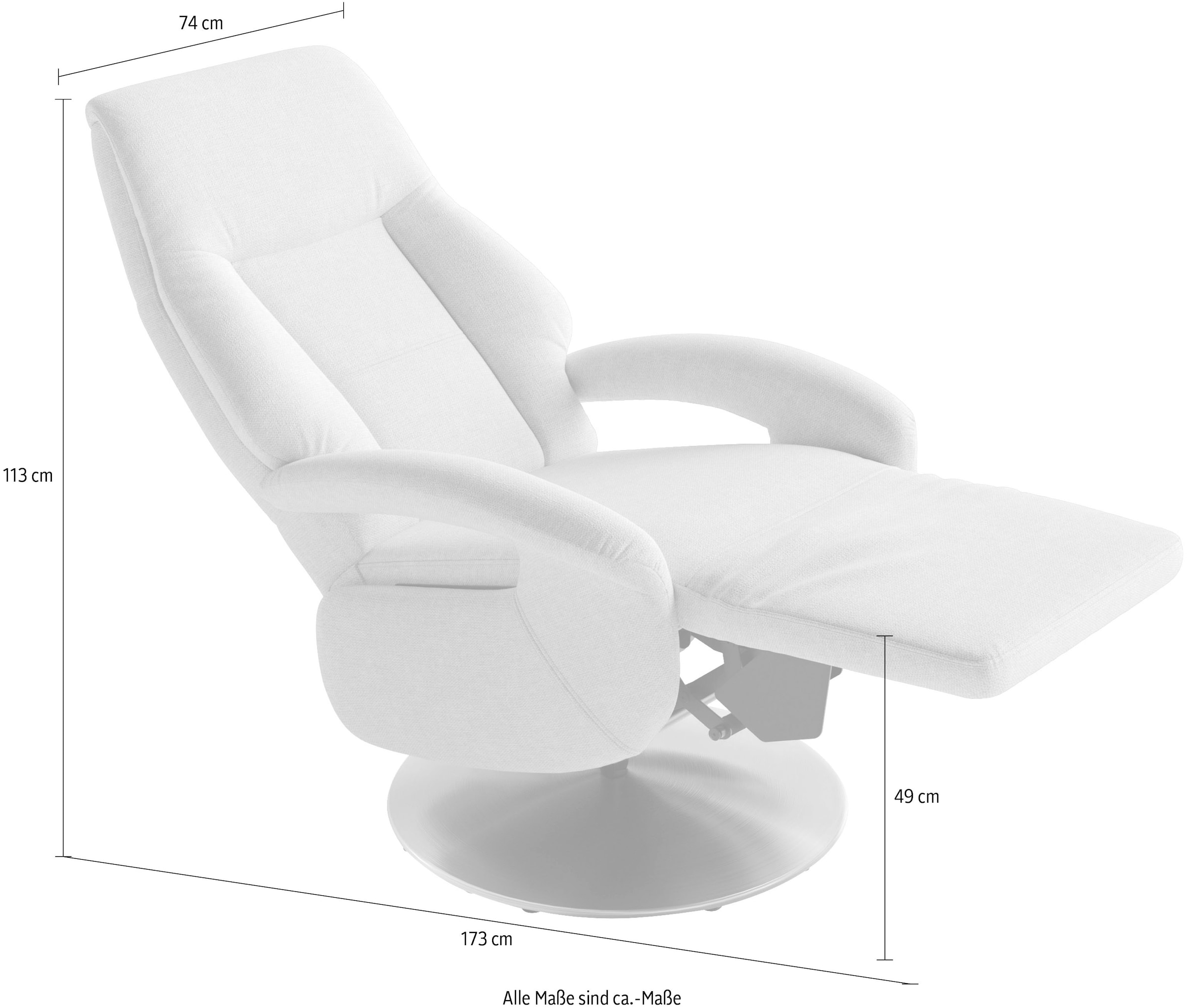 sit&more Fauteuil TV »Enjoy« en taille S, ou M, ou L, au choix avec moteur et aide à se lever