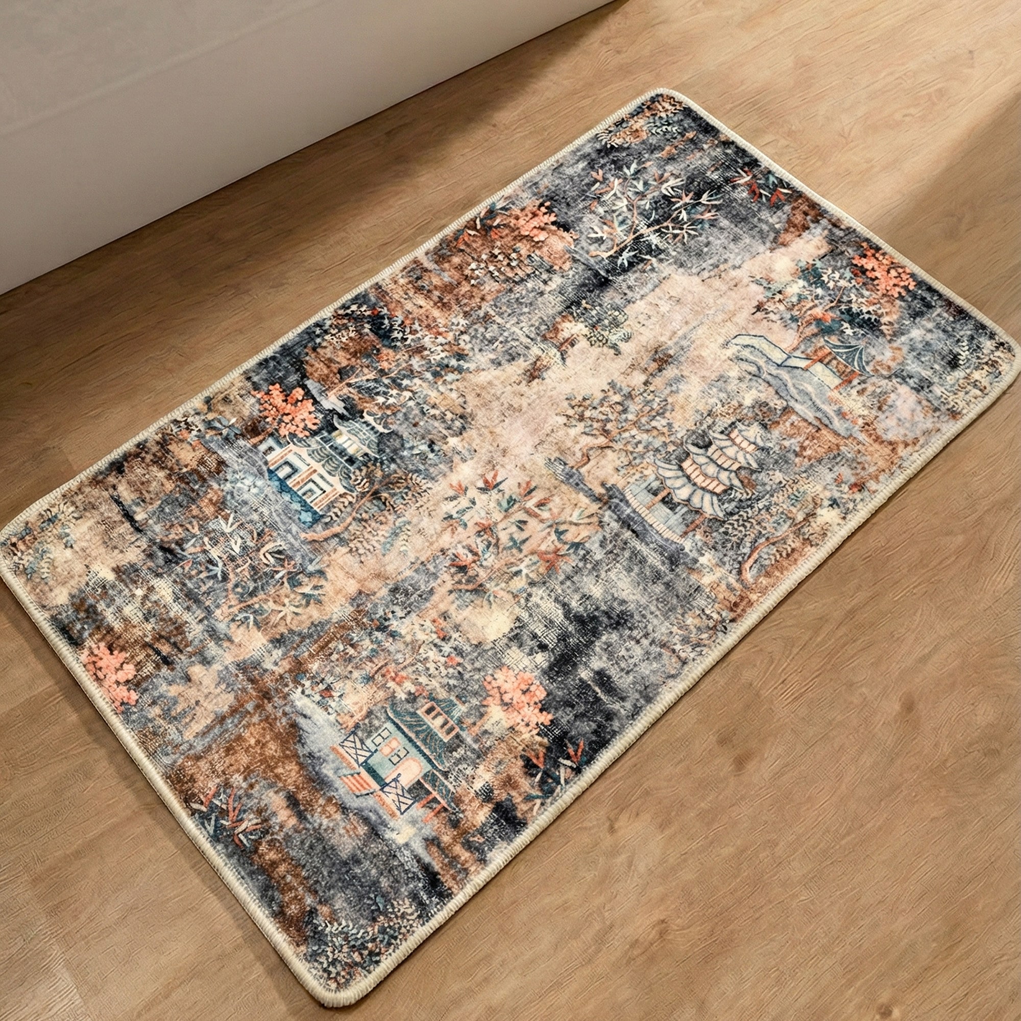 Image of Gino Falcone Badematte "Aquata GF-164, Badvorleger, Badezimmer Teppich" Höhe 5 mm rutschhemmend beschichtet fussbodenheizungsgeeignet Badteppich, bedruckt, rechteckig