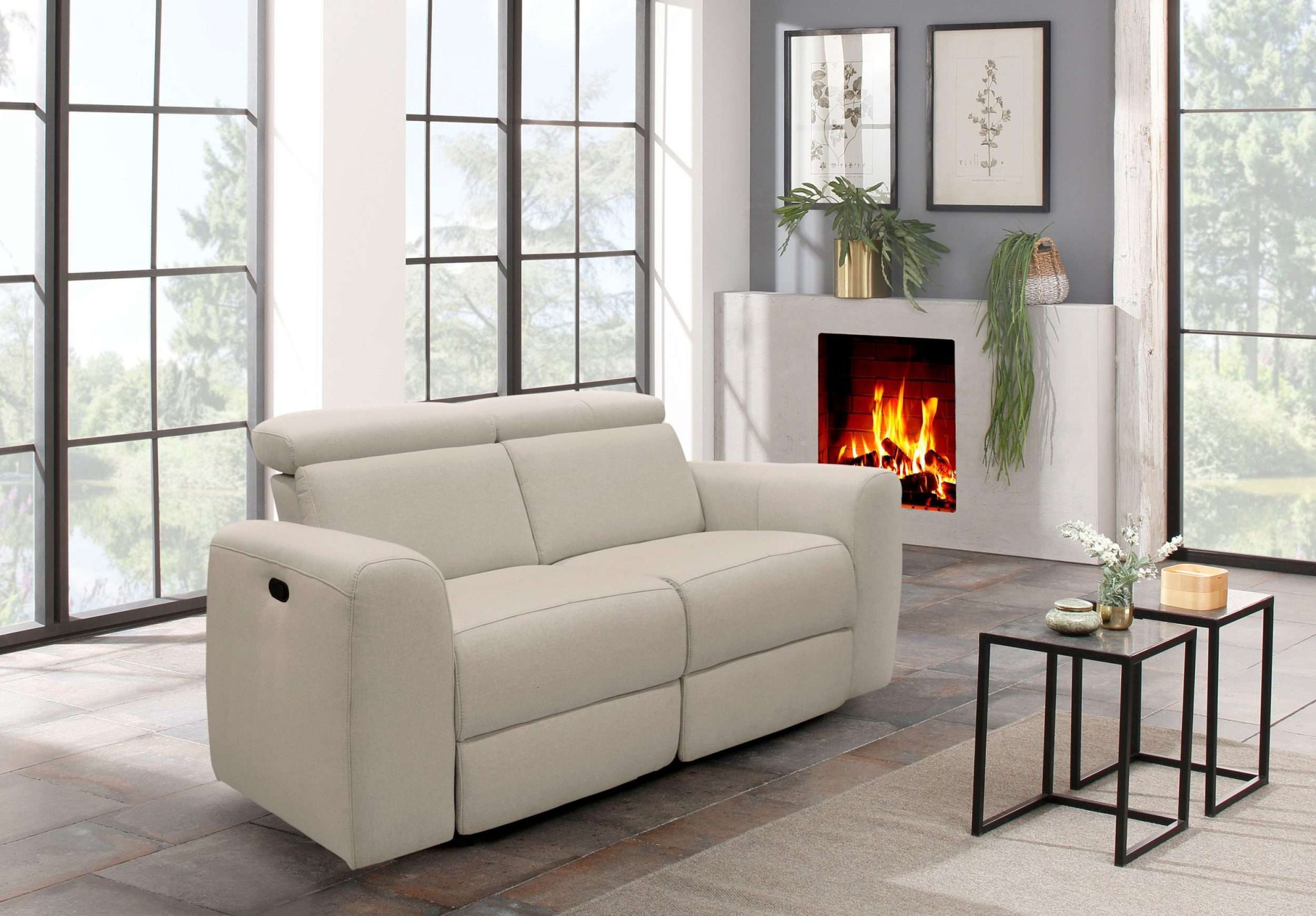 Home affaire »Sentrano« 152 cm, man. o. elektr. Relaxfunktion und USB/Kopfverstellung