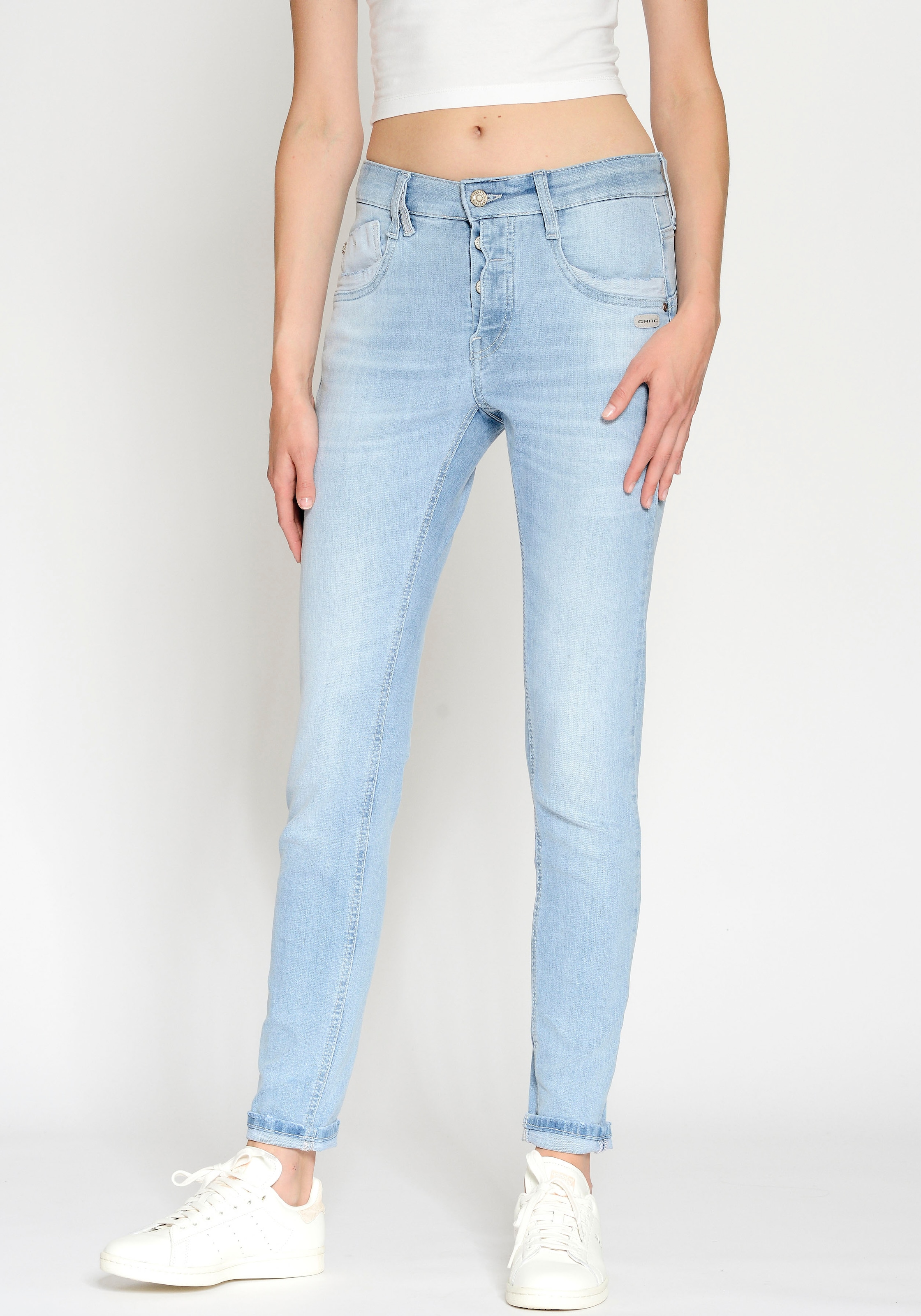 ♕ GANG Relax-fit-Jeans »94GERDA«, elastische Denimqualität für hohen  Tragekomfort versandkostenfrei bestellen