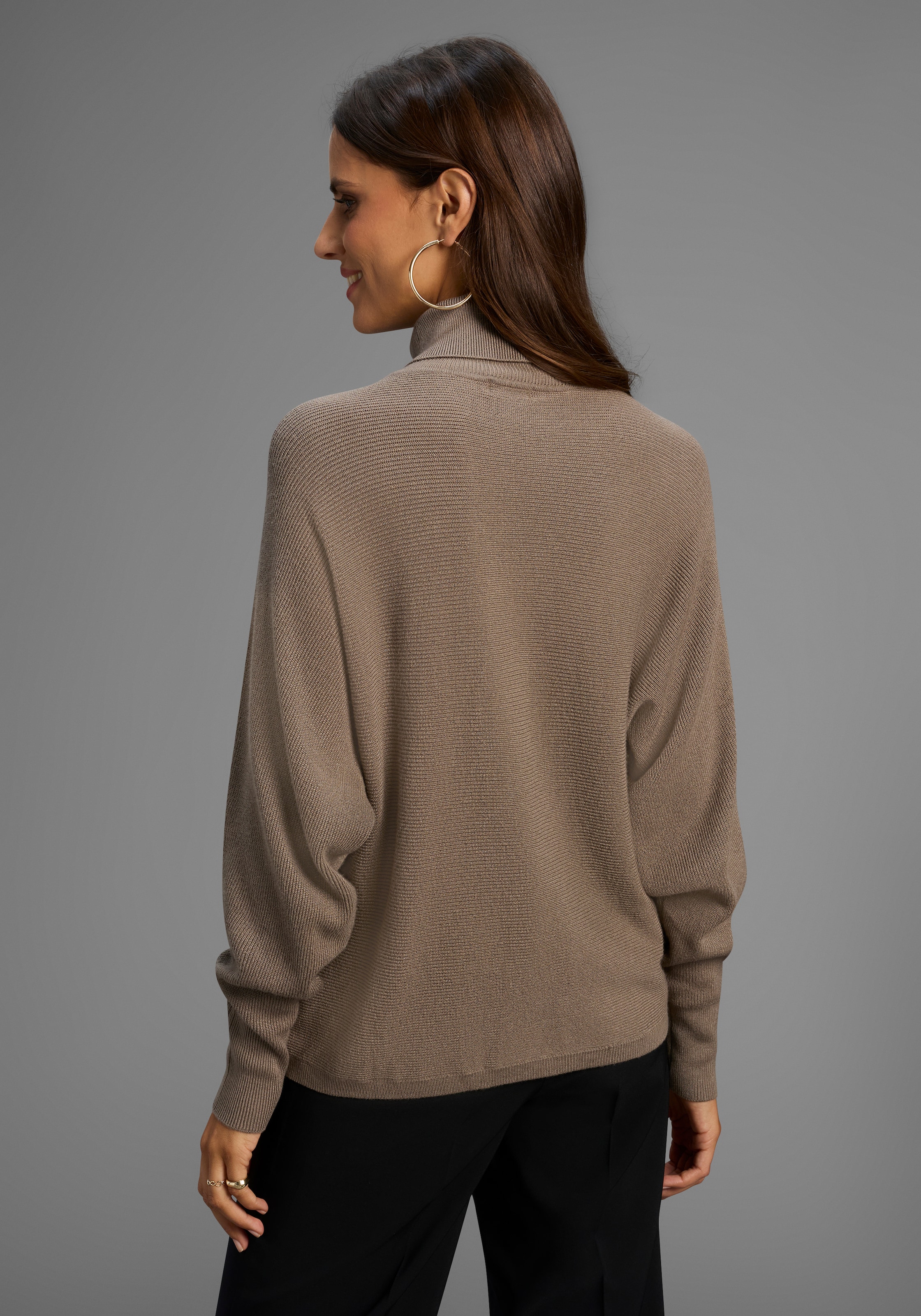 Bruno Banani Pull à col roulé mit Wickel-Optik - NEUE KOLLEKTION