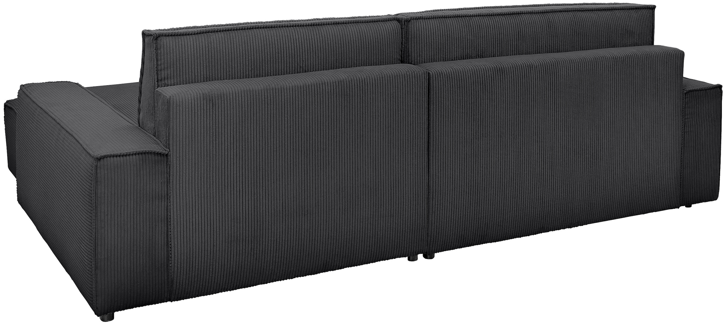 Home affaire Canapé d'angle »NEU: SHERWOOD XXL 284, Big-Sofa L-Form, tiefe Sitzfläche 95 cm, Cord« Recamiere rechts/links, als Schlafsofa stellbar, Cord u. Leinenoptik