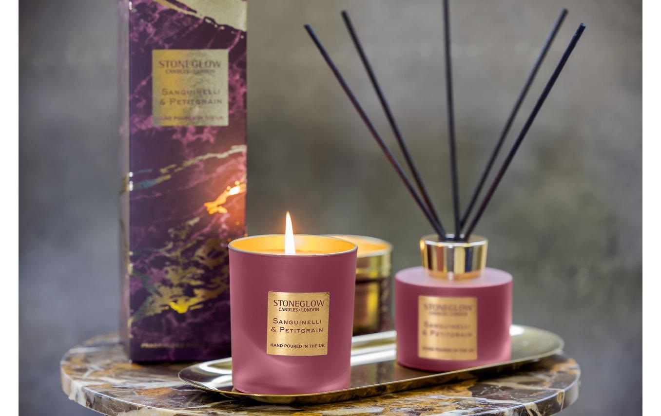 Stoneglow Duftkerze »Sanguinelli & Petitgrain 220 g«