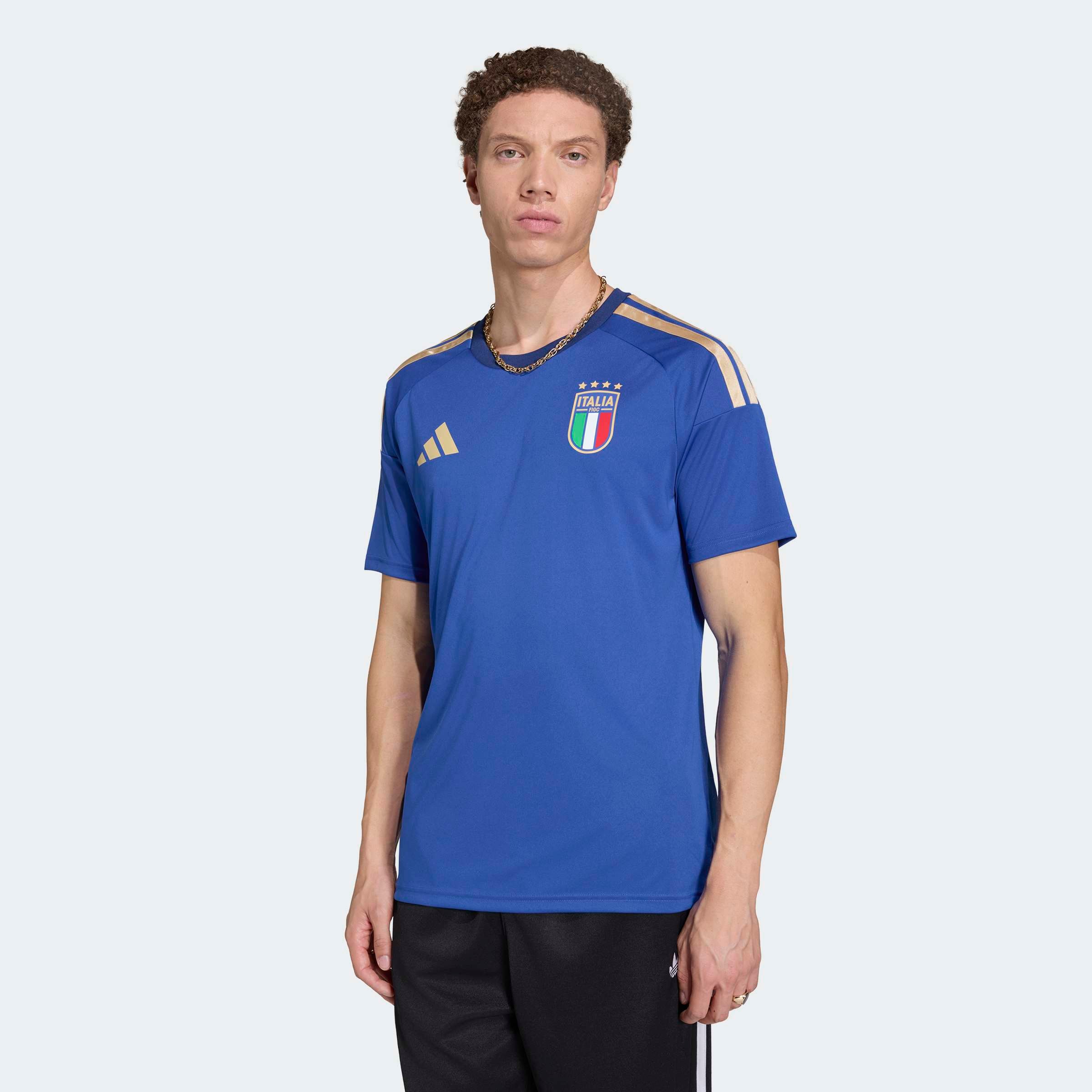 Image of adidas Performance Fussballtrikot "ITALIEN 26 FAN HEIMTRIKOT" für Erwachsene, ohne Verschluss, aus Polyester