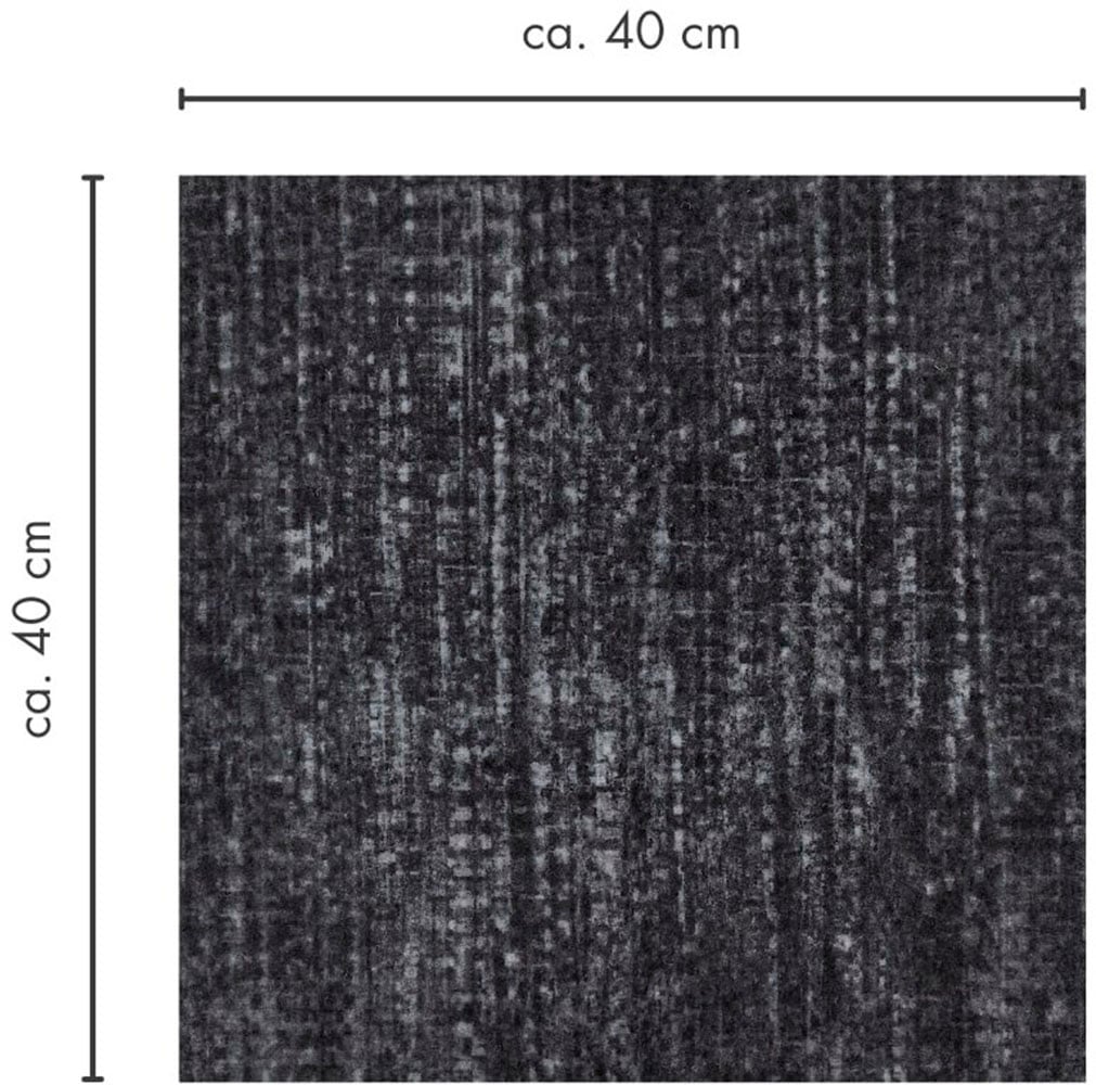 Andiamo Teppichfliese »Paris Nadelfilz«, quadratisch, 4 mm Höhe, 40x40 cm, selbstklebend, robust & strapazierfähig, 25 Stück (4 qm)