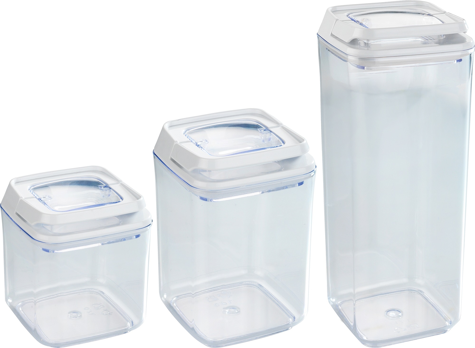 Image of WENKO Vorratsdose »Turin«, (Set, 3 tlg.), luftdichter Verschluss, 1,7 l, 0,9 l und 0,7 l bei Ackermann Versand Schweiz