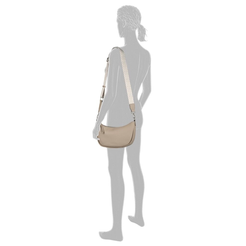 TOM TAILOR Handtasche »Tatiana« Damen Umhängetasche mit fein gewebtem, dreifarbigem Gurtband