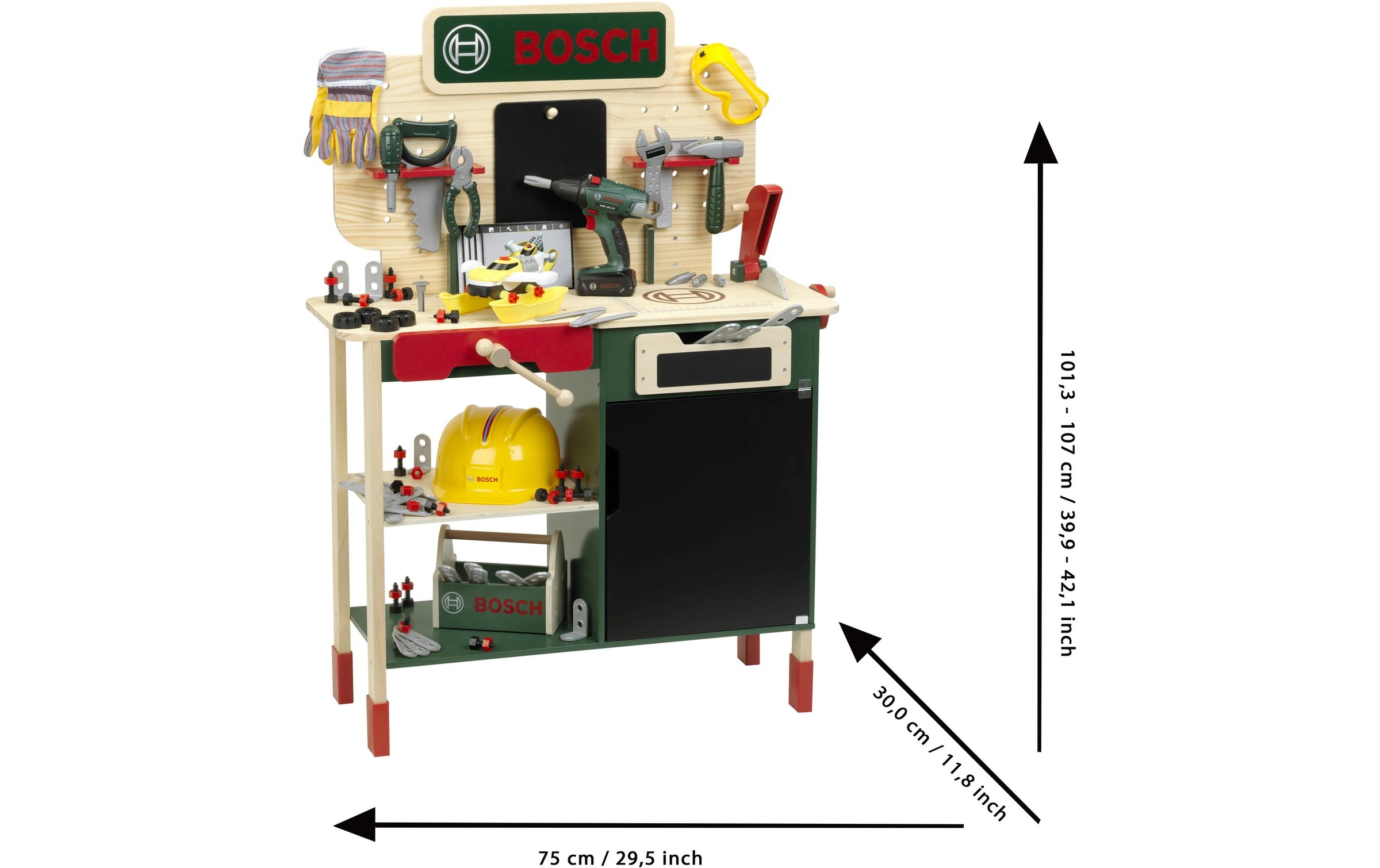 Klein Spielwerkbank "BOSCH Holzwerkbank" mit Sound