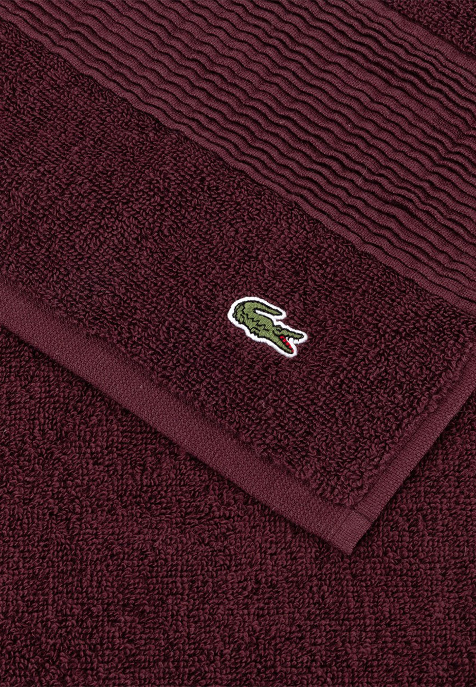 Lacoste Serviette de bain »LLECROCO« avec applications d'étiquettes