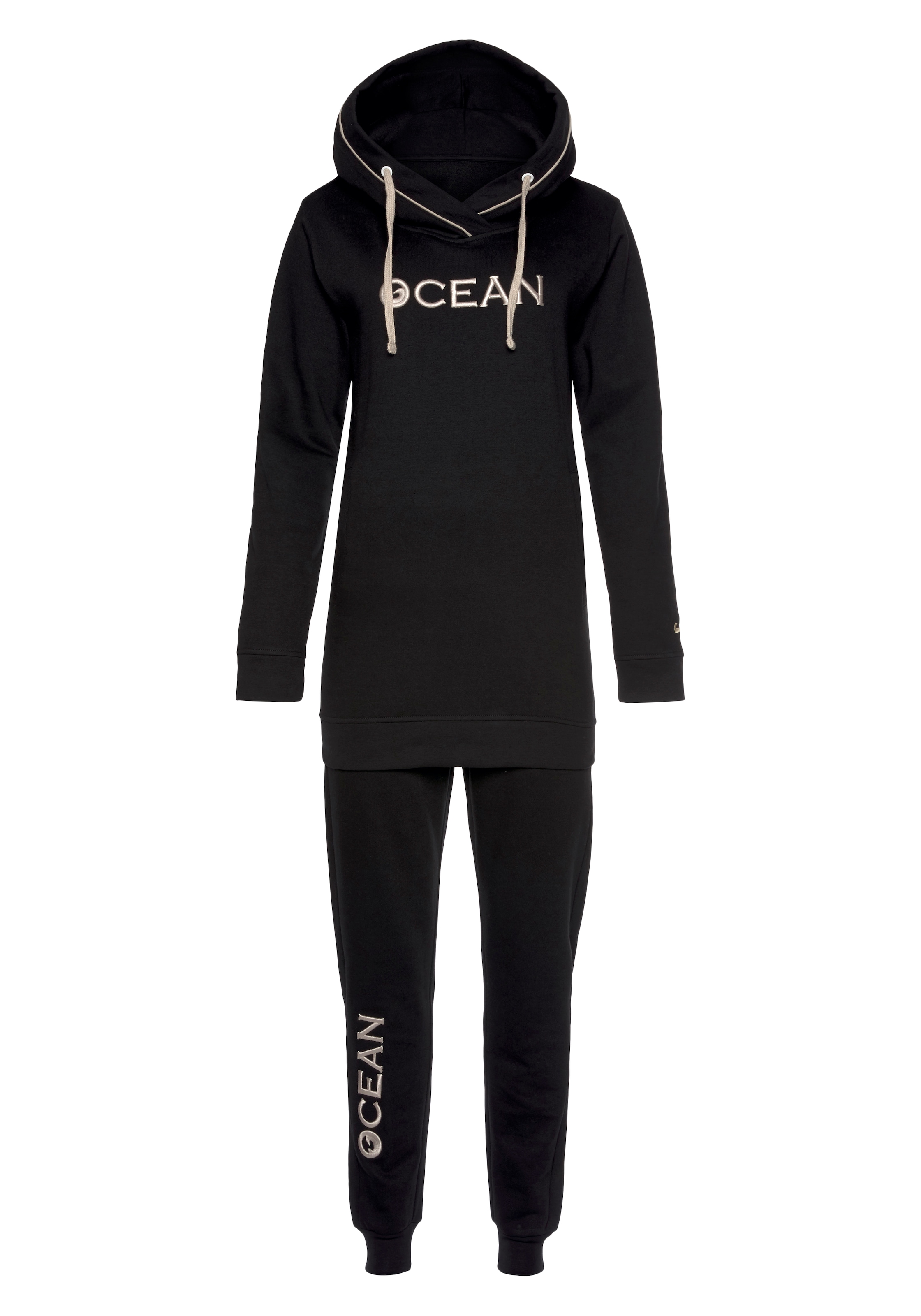 Ocean Sportswear Jogginganzug »Longhoody + Jogginghose«, (2 tlg.), aus reiner Baumwolle