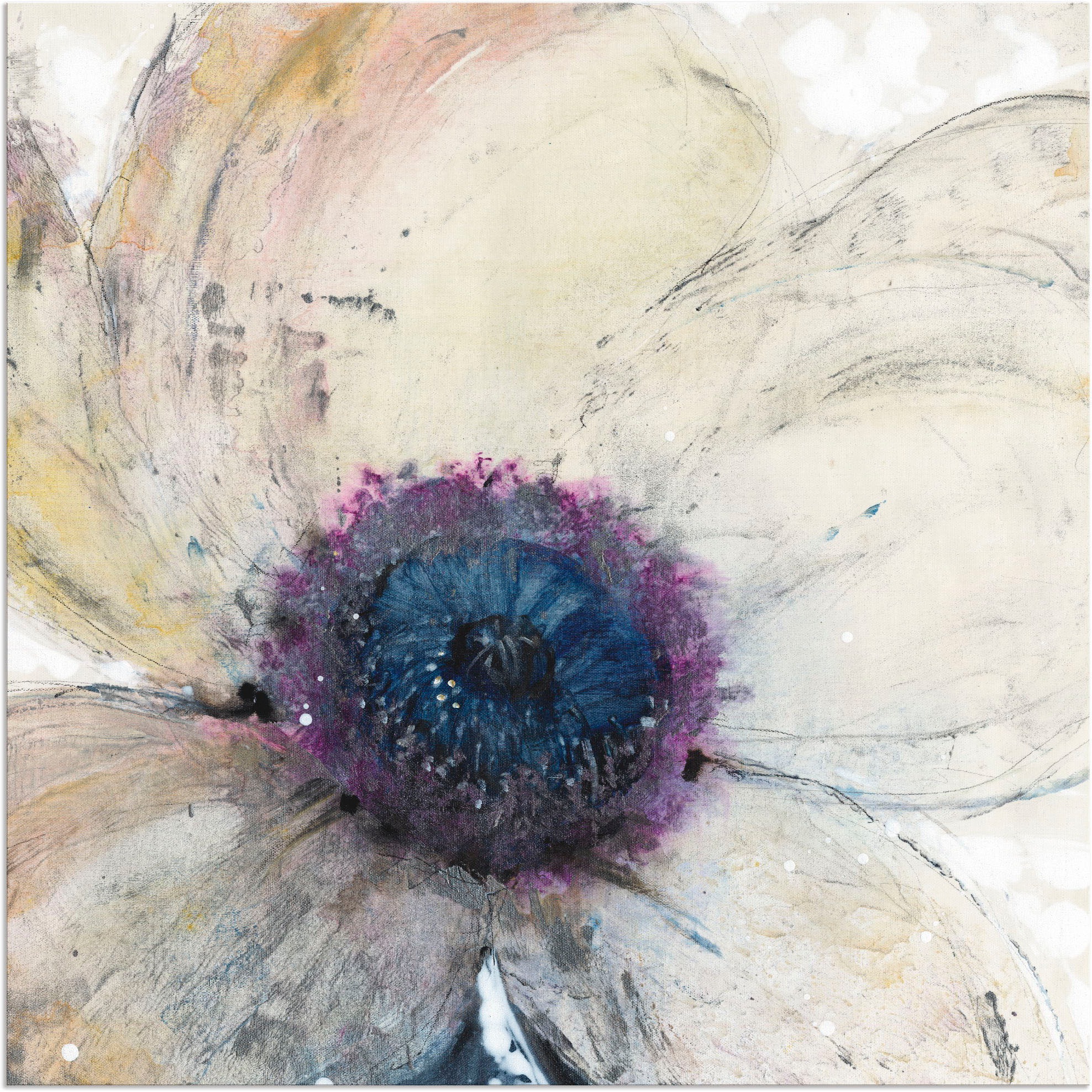 Image of Artland Wandbild »Blumenfluss II«, Blumen, (1 St.), in vielen Grössen & Produktarten - Alubild / Outdoorbild für den Aussenbereich, Leinwandbild, Poster, Wandaufkleber / Wandtattoo auch für Badezimmer geeignet bei Ackermann Versand Schweiz