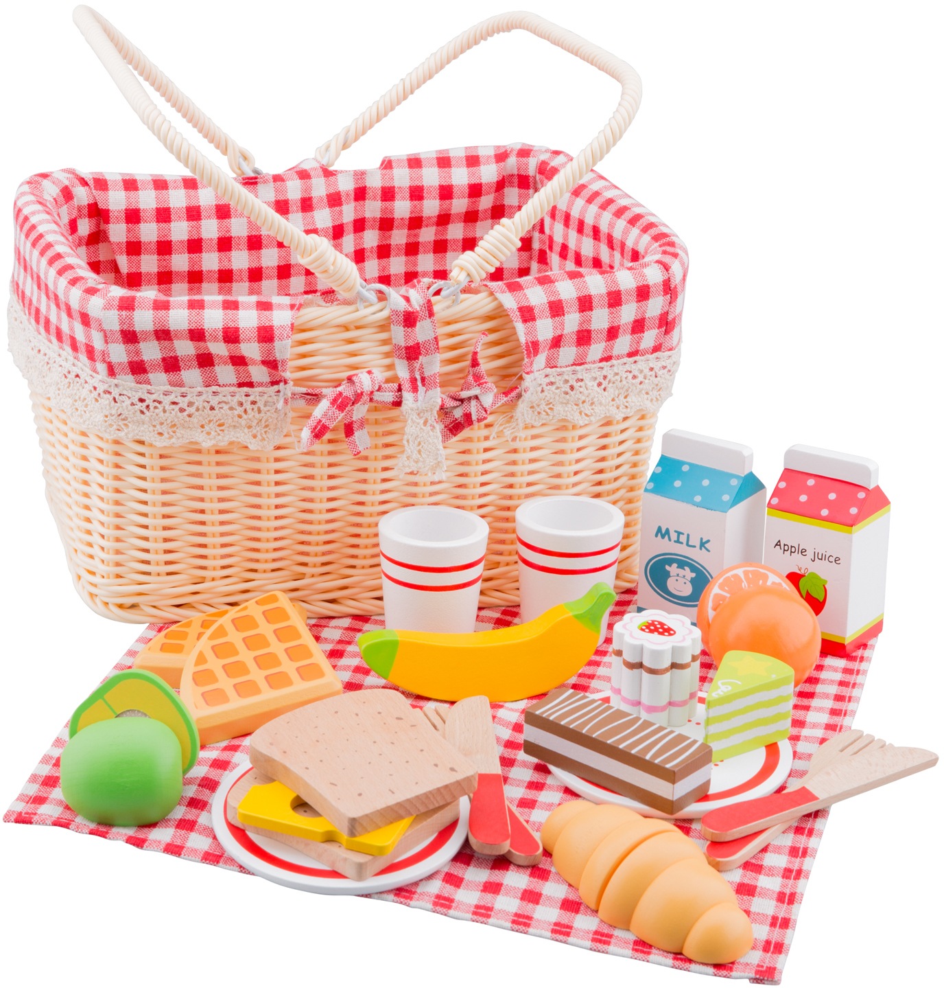 Image of New Classic Toys® Spiellebensmittel »Bon Appetit - Schneideset Picknickkorb«, (27 tlg.) bei Ackermann Versand Schweiz