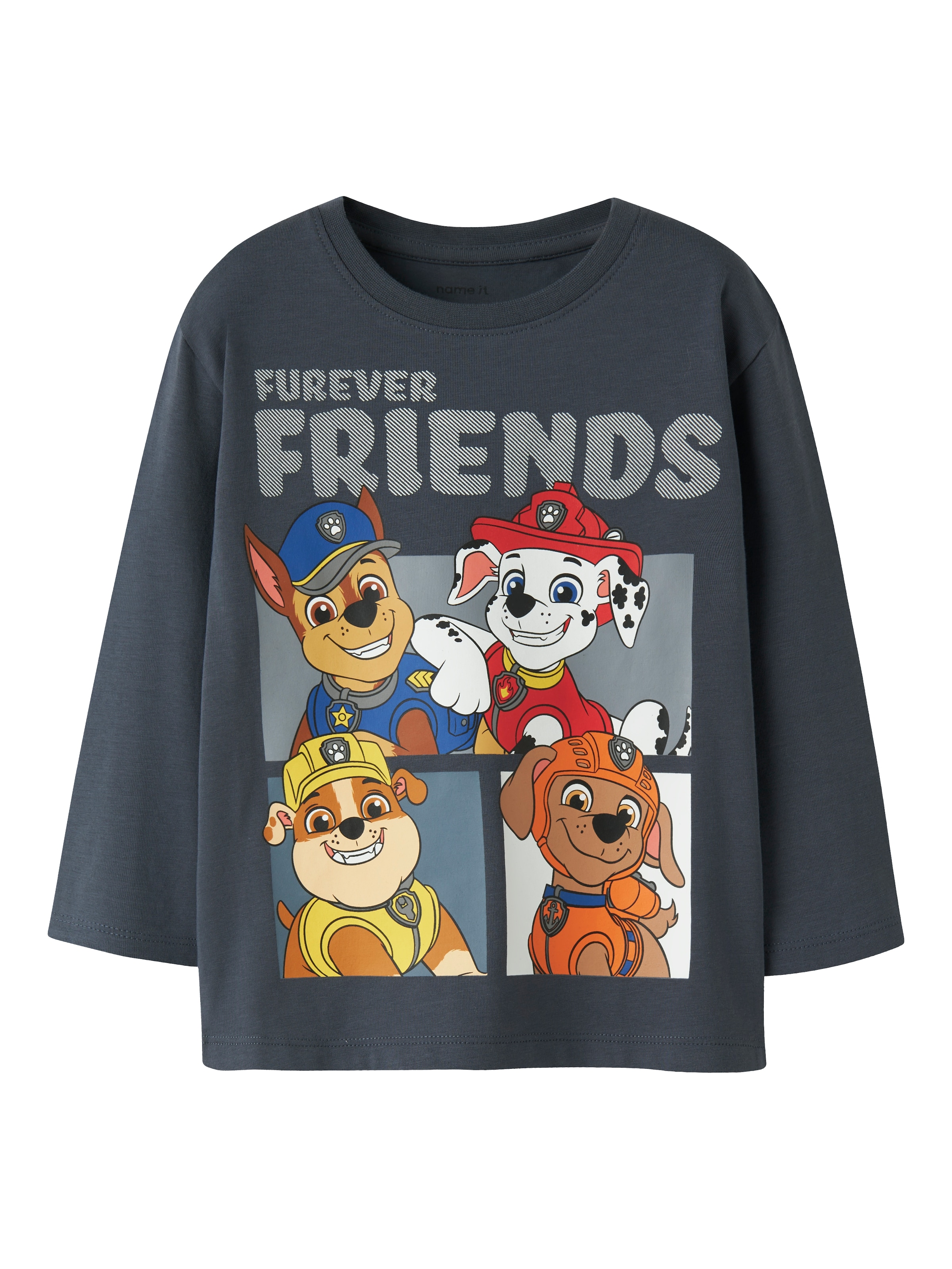 Image of Name It Langarmshirt "NMMANDREAS PAW LS NREG TOP CPLG" Baumwollmischung, regular fit, Paw Patrol