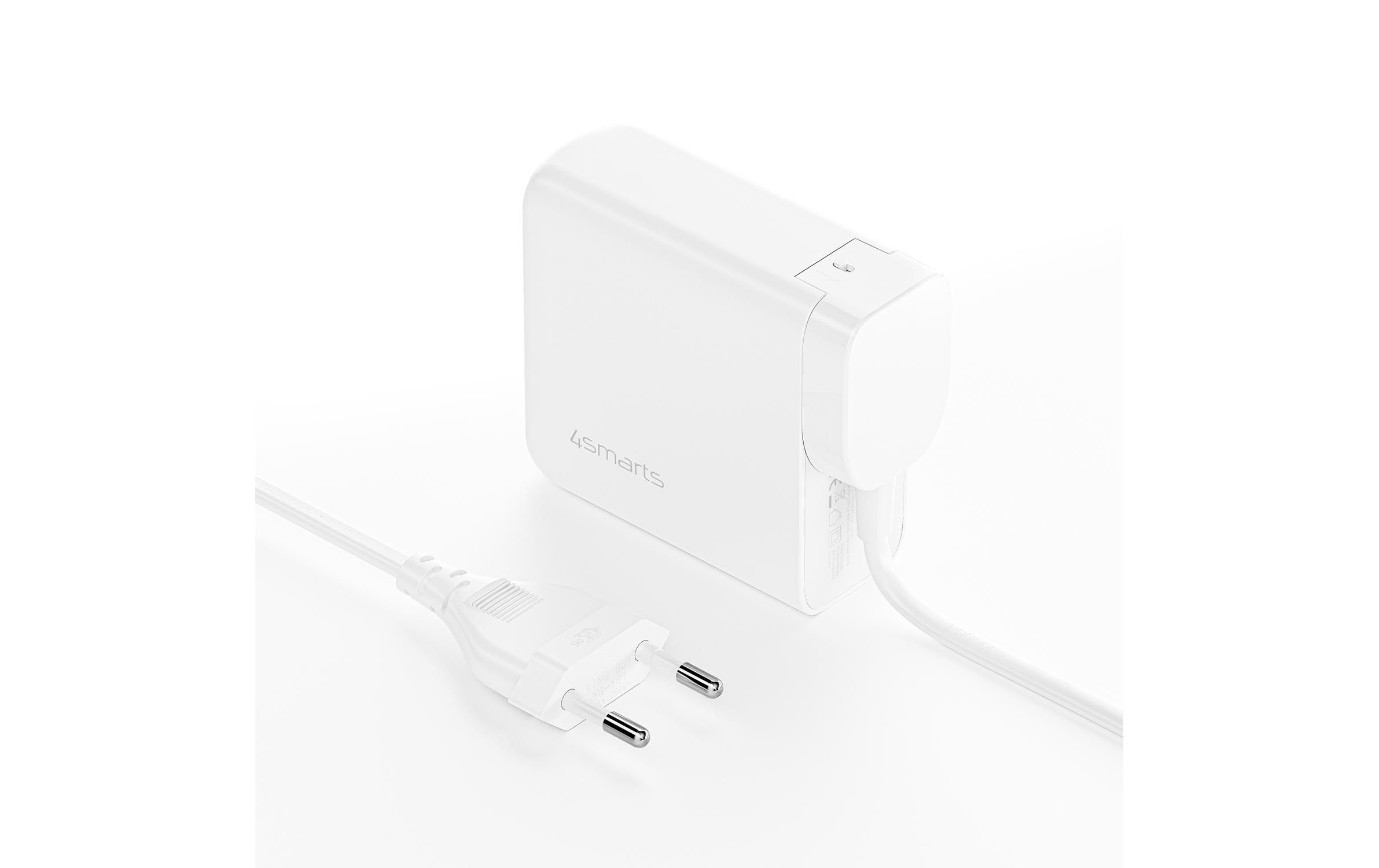 4smarts Ladestation »GaN Flex Pro 100W 3 USB-C+1 USB-A Travel Edition«