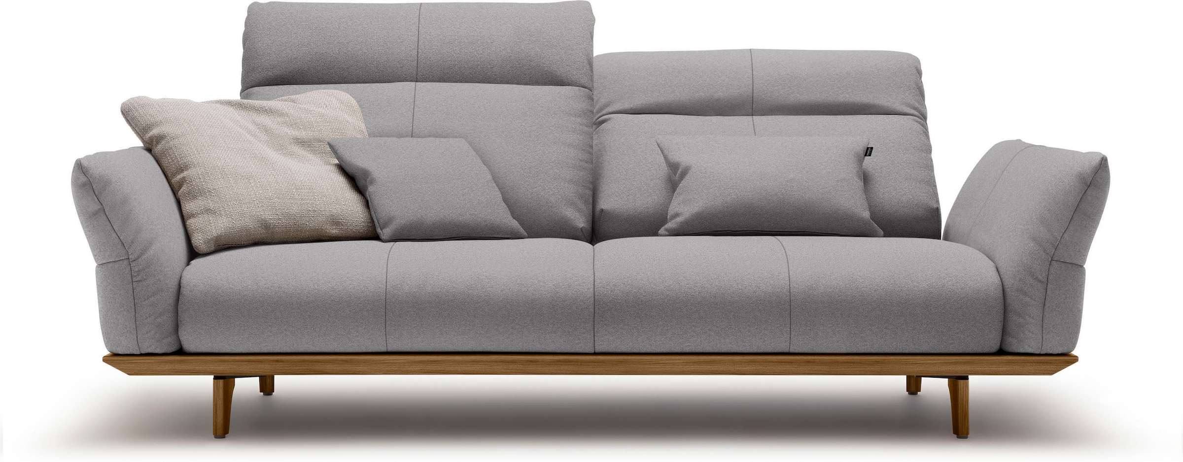 Creation BY ROLF BENZ 3-places »CR.460 Designsofa mit erstklassigem Sitzkomfort« Socle en noyer, pieds en noyer, largeur 208 cm