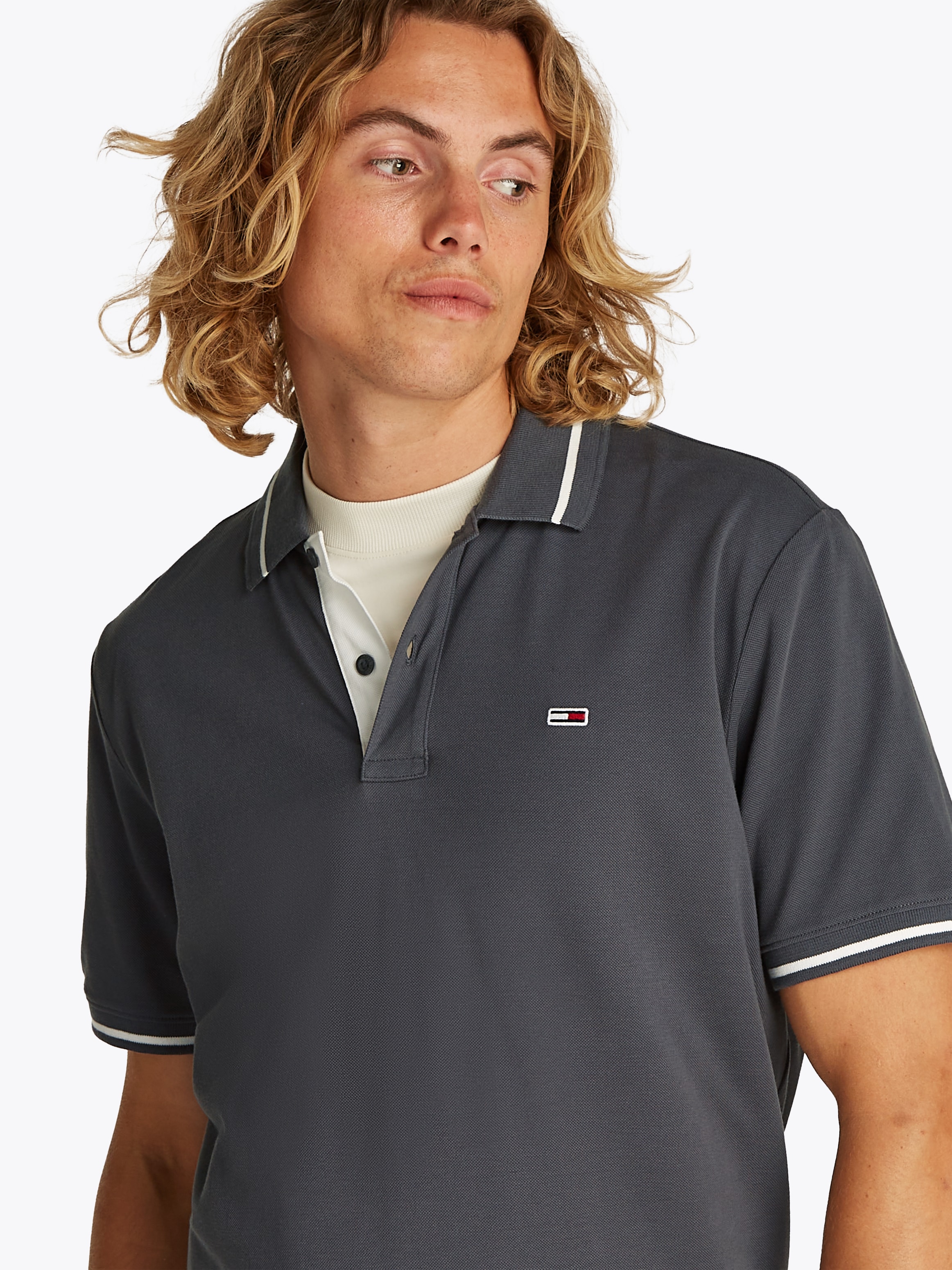 Tommy Jeans Poloshirt »TJM REG TIPPED POLO« mit Streifendetails