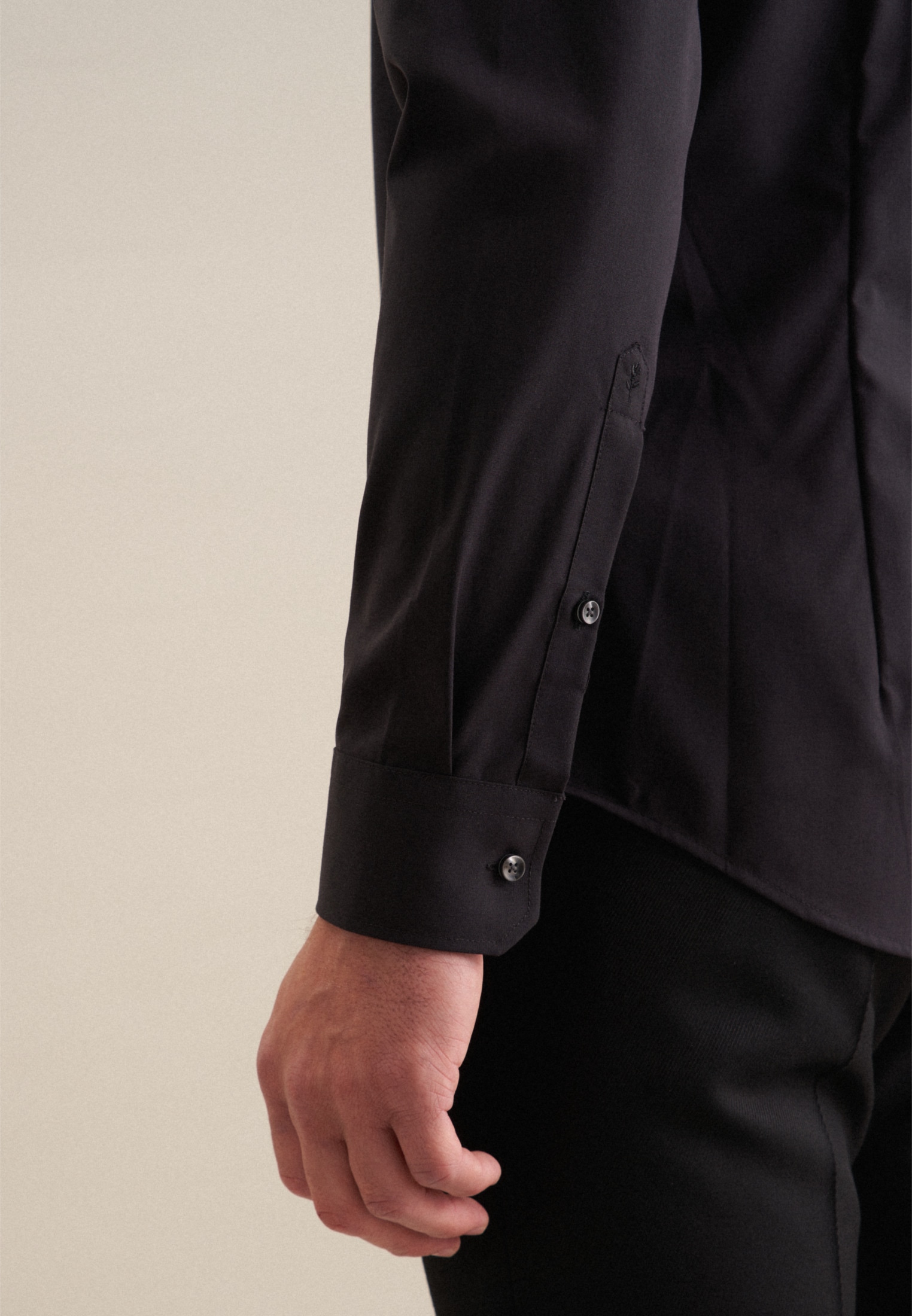 seidensticker Businesshemd »Schwarze Rose«, Slim Kentkragen Uni