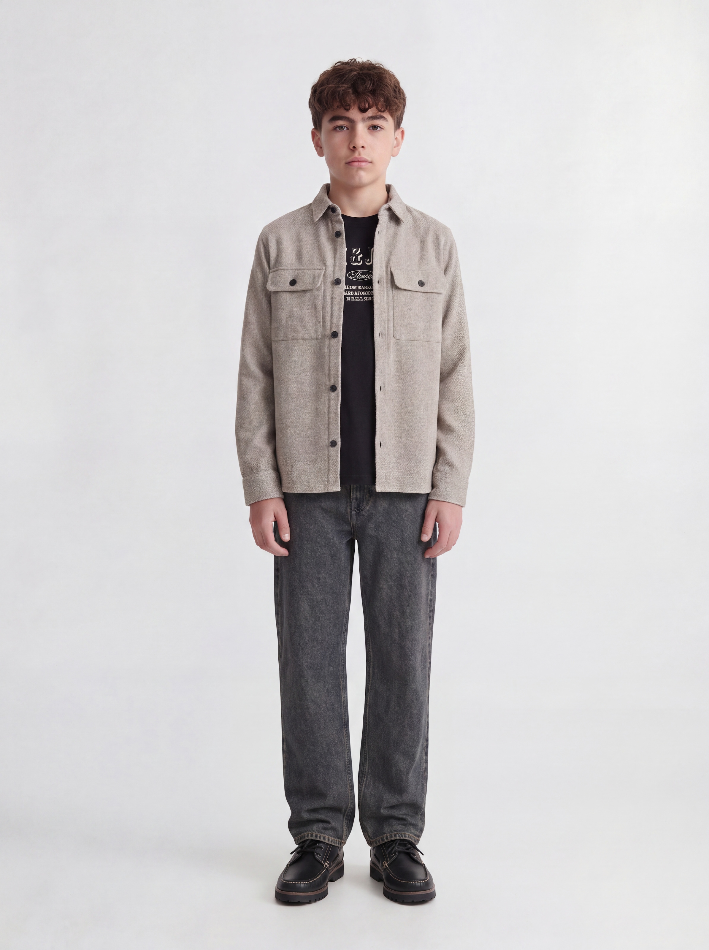 Jack & Jones Junior Langarmshirt »JJEDENVER LOGO TEE LS O-NECK SN JNR« Baumwolle, relaxed fit