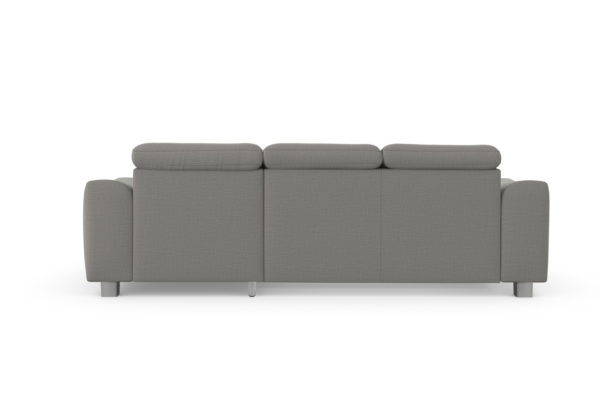 sit&more Ecksofa »Dundee L-Form« mit Federkern und Edelstahlfüssen, wahlweise mit Kopfteilverstellung