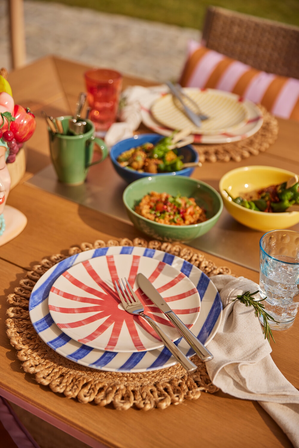GOODproduct Platzset »Aimka« Handgefertigt, 35x35, rund