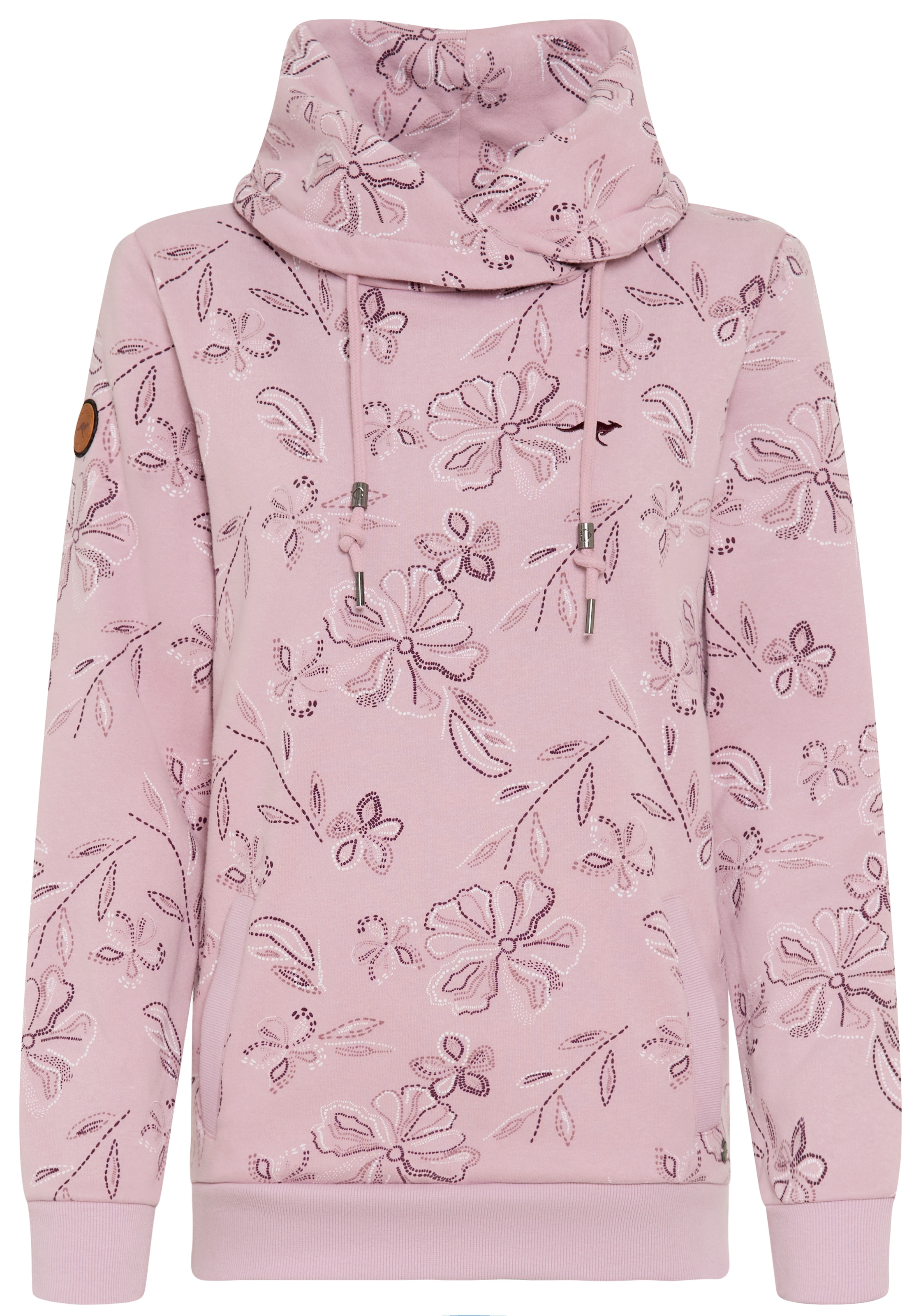 KangaROOS Sweat-shirt , avec col montant haut, longueur couvrant les hanches, coupe ajustée

