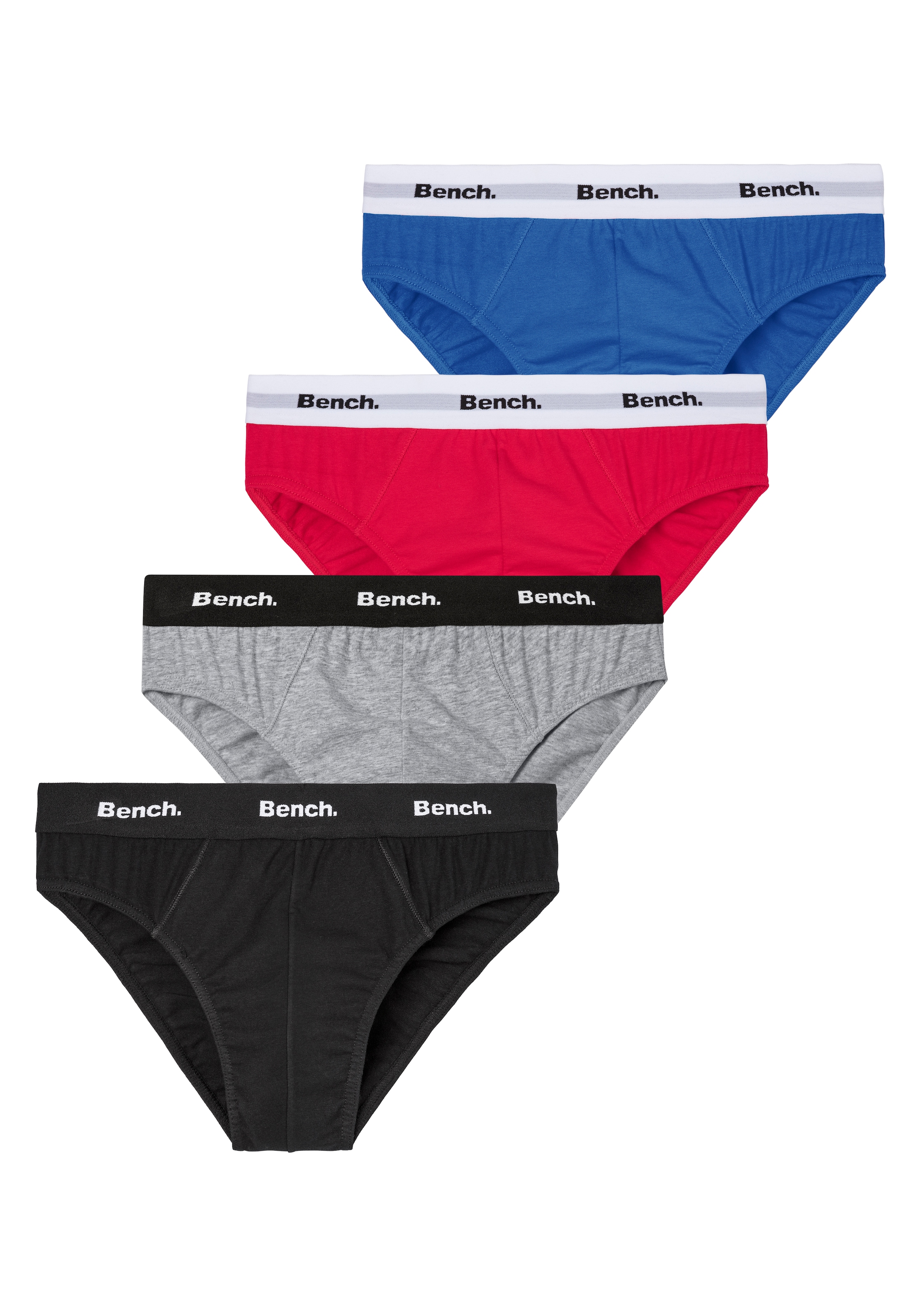 Bench. Slip Packung, 4 cuis mit kontrastfarbigem Webbündchen