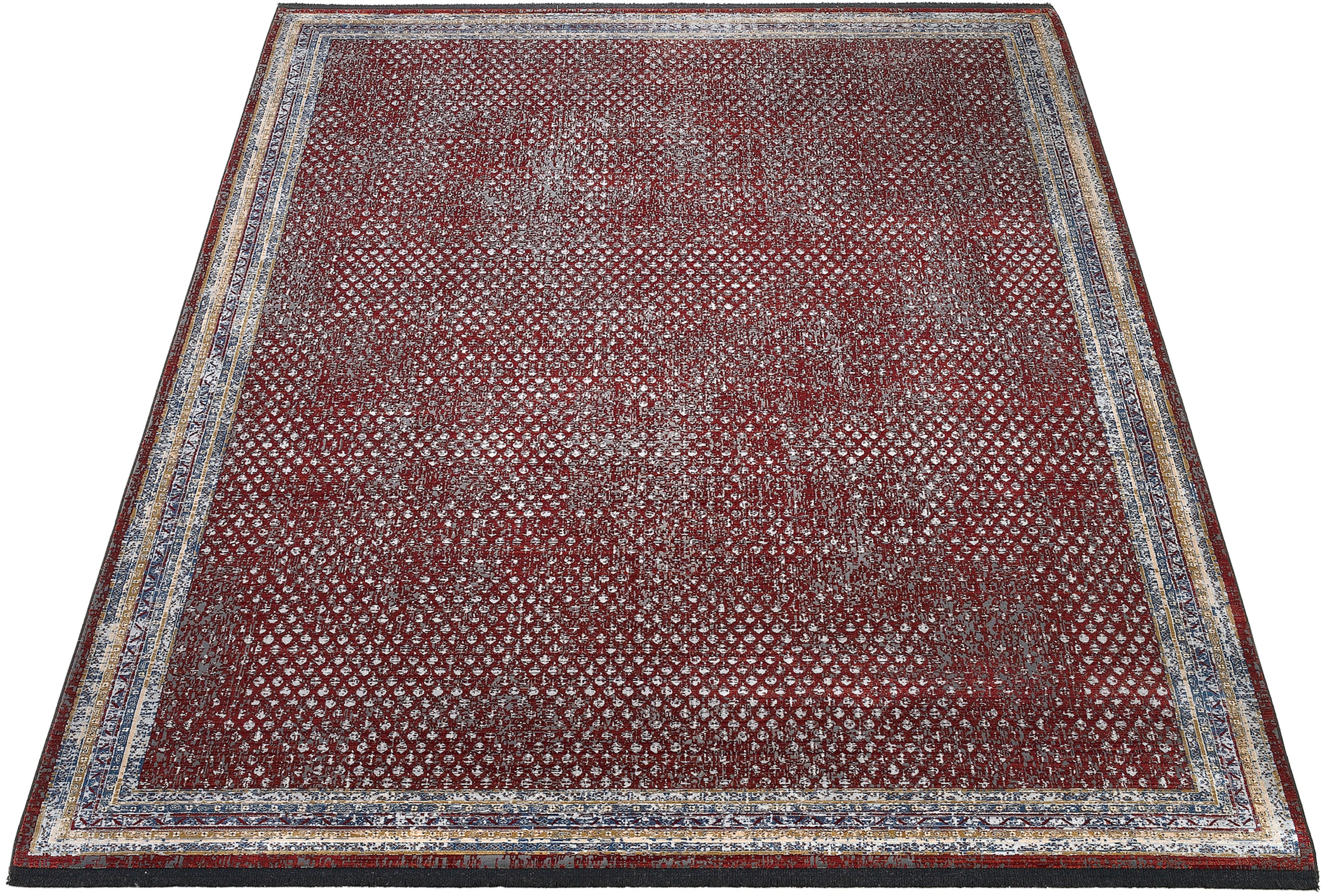 Image of WK WOHNEN Teppich "POINTS" rechteckig 7 mm Höhe hochwertiger Materialmix mit seidigem Glanz