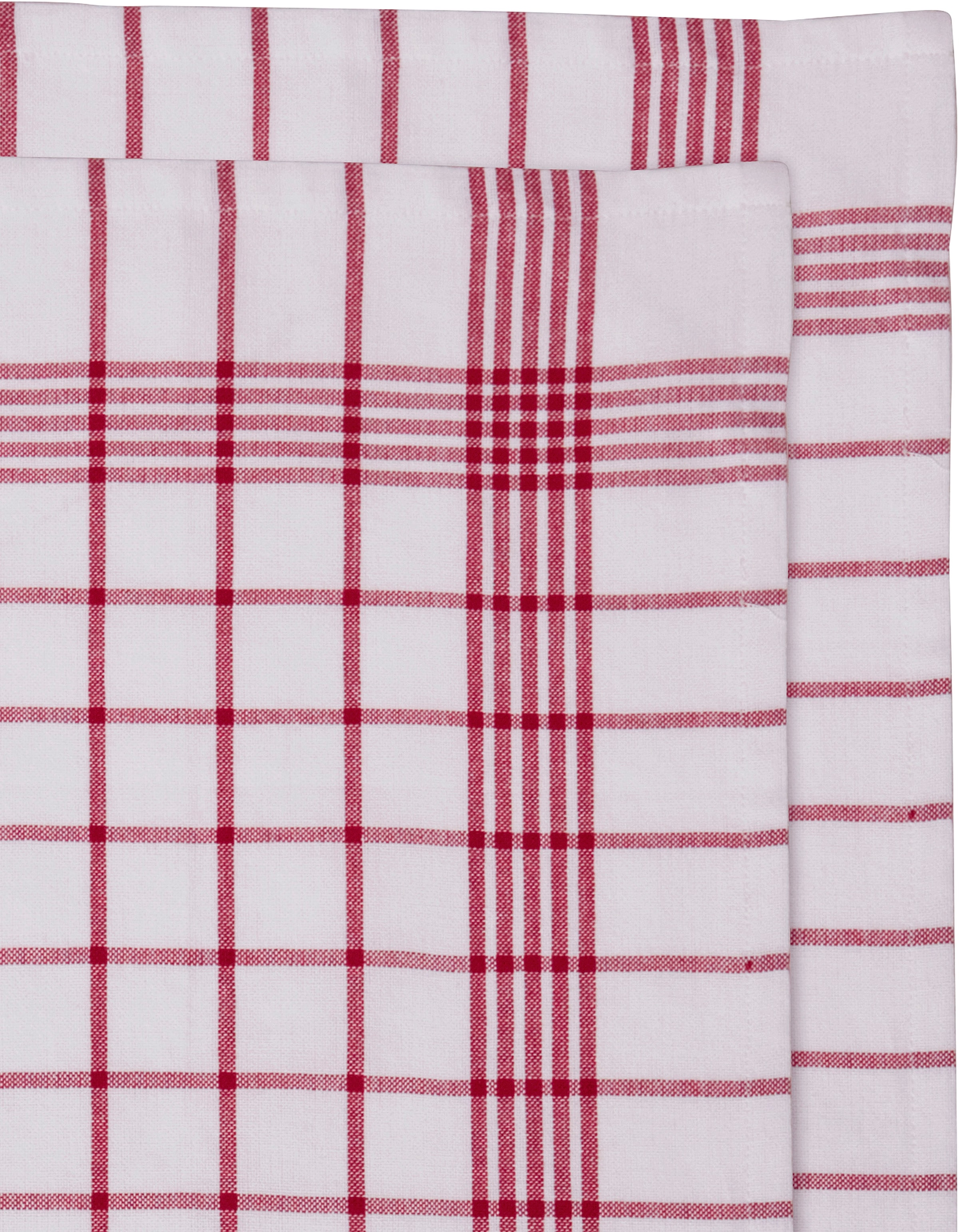 GOODproduct Geschirrtuch »Vivianne« 100% Baumwolle,70×50 cm, blau/rot -weisse, 10Stk. Set, weich, saugstark