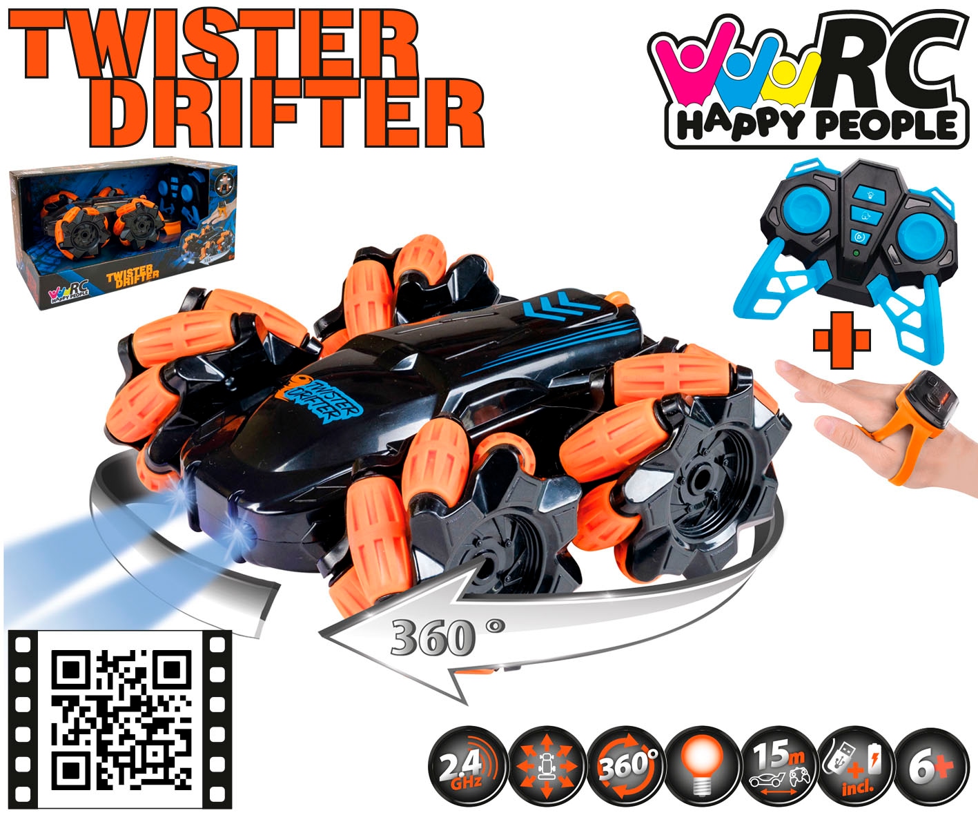Happy People RC-Auto »RC Twister Drifter« mit Licht