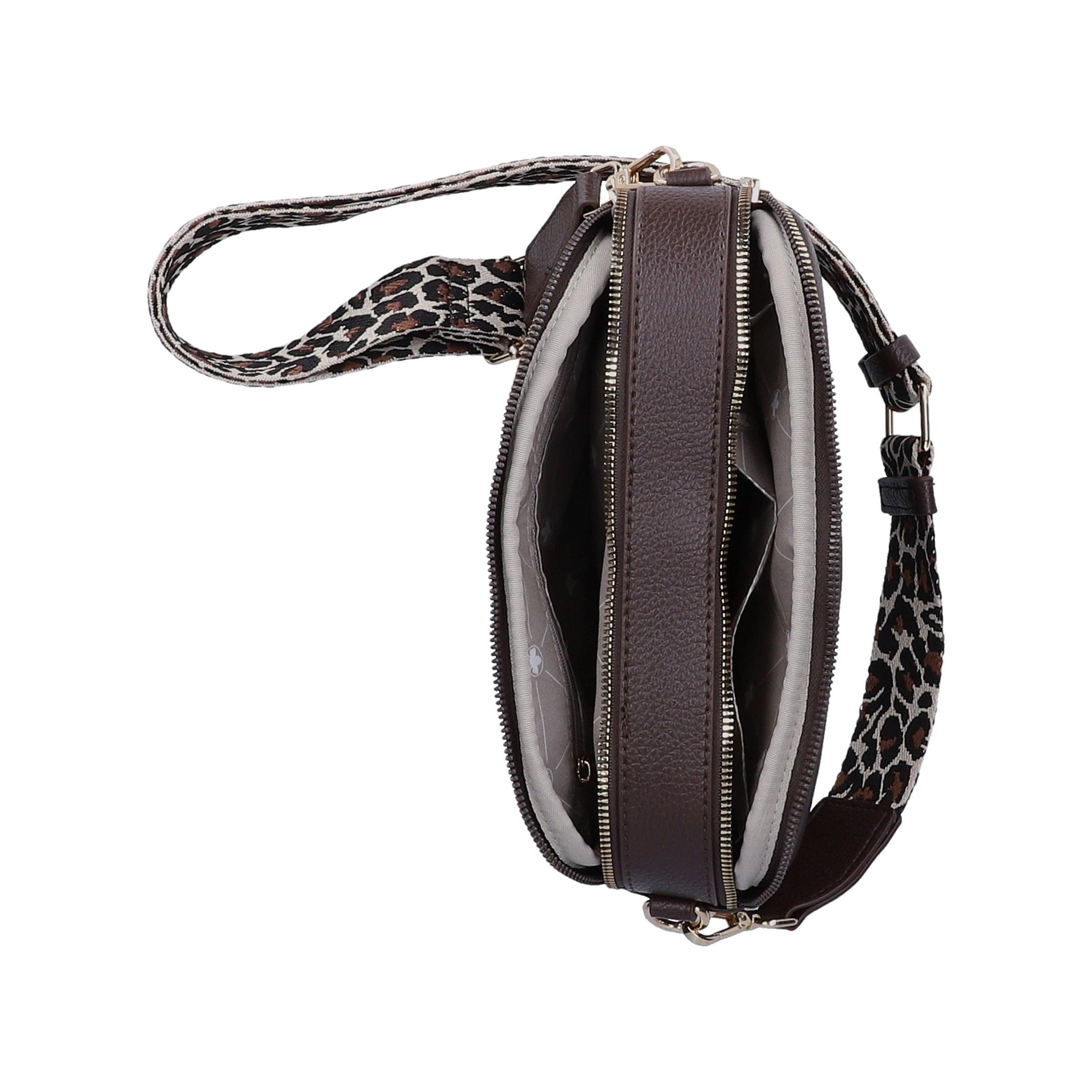 Rieker Sac à bandoulière Sac à bandoulière pour femme, sac à main avec deux fermetures éclair