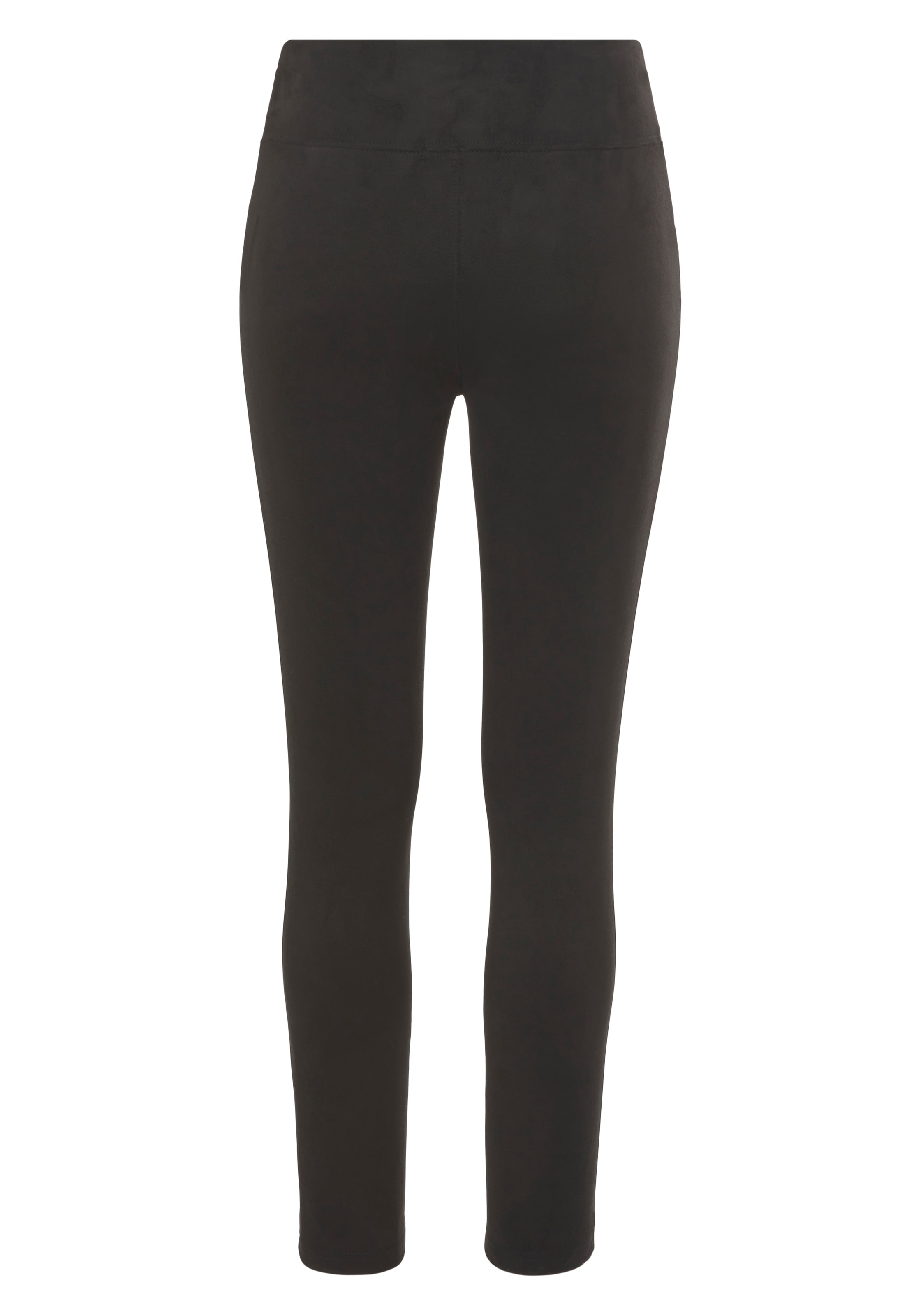 AJC Highwaist Leggings, in Velourleder-Optik