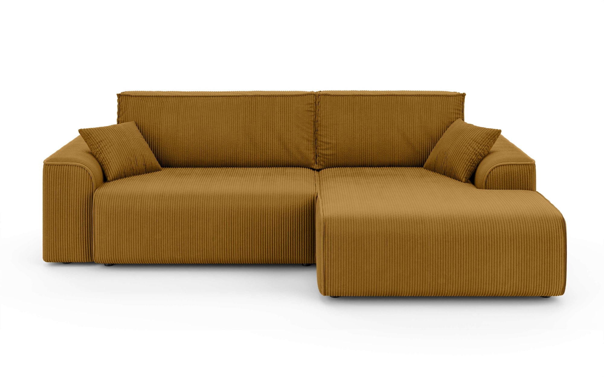 Home affaire Ecksofa »Santenay mit Bettfunktion und Bettkasten, Masse: B/T/H 266/164/90 cm«, L-Form mit Wellenfederung, Schlaffläche: 140x213 cm, auch in Cord