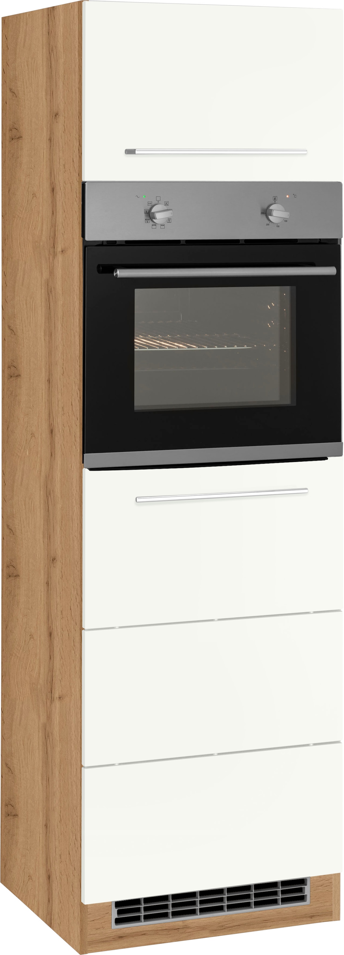 KOCHSTATION Armoire d'encastrement pour four »KS-Wien« 60 cm de large, 200 cm de haut, pour four autonome