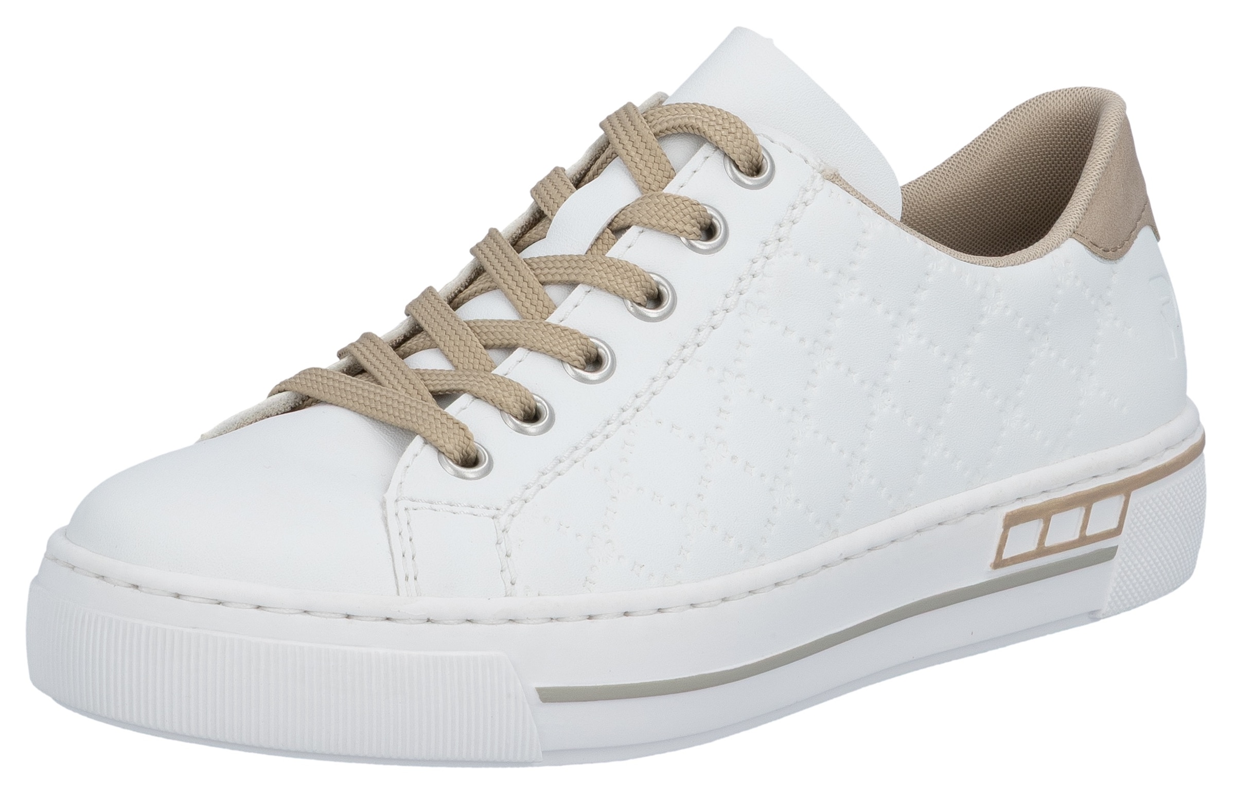Image of Rieker Plateausneaker harmonischen Kontrastdetails, Freizeitschuh, Halbschuh, Schnürschuh