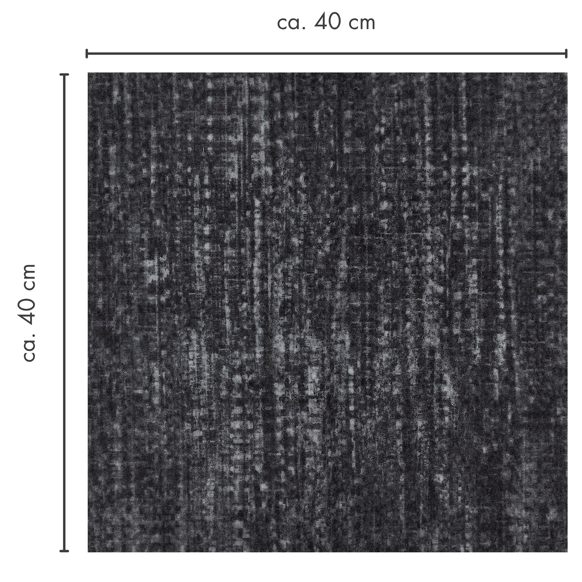 Andiamo Teppichfliese »Paris Nadelfilz, Gesamthöhe 4 mm« quadratisch 40x40 cm, selbstklebend, robust & strapazierfähig, 25 Stück (4 qm)