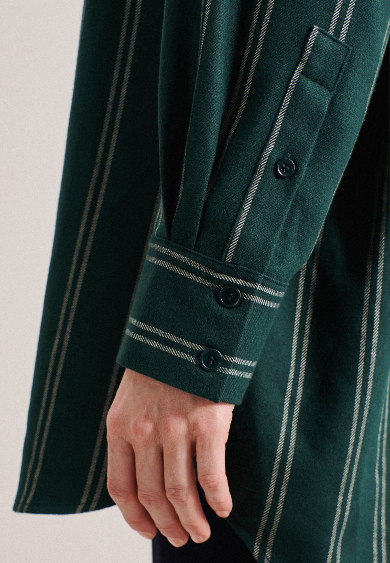 seidensticker Longbluse »Schwarze Rose« Langarm Kragen Streifen