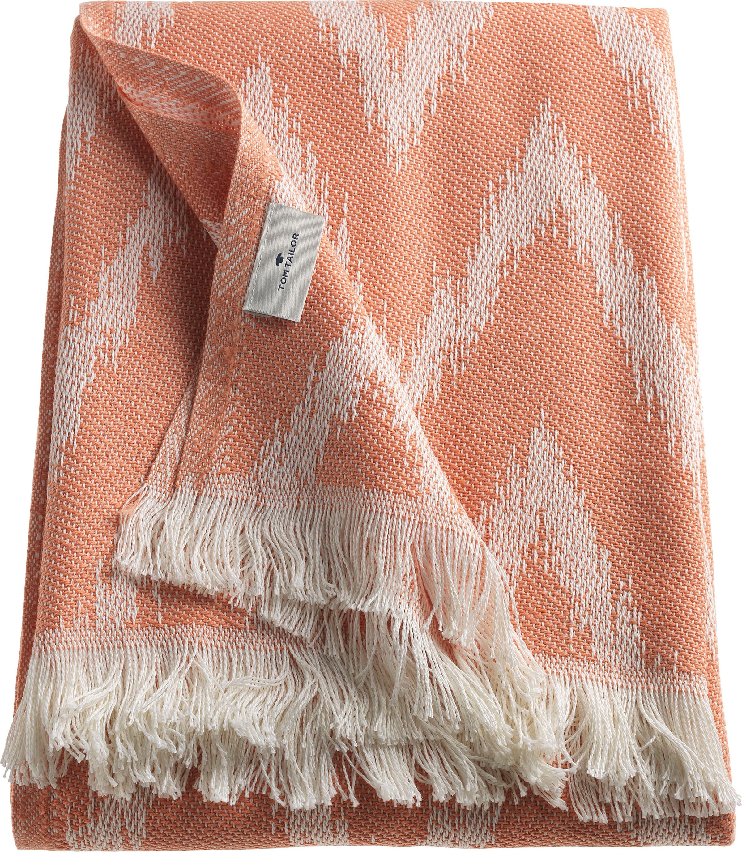 Image of TOM TAILOR HOME Wohndecke "Zig Zag" mit feinem Fransenabschluss, Kuscheldecke