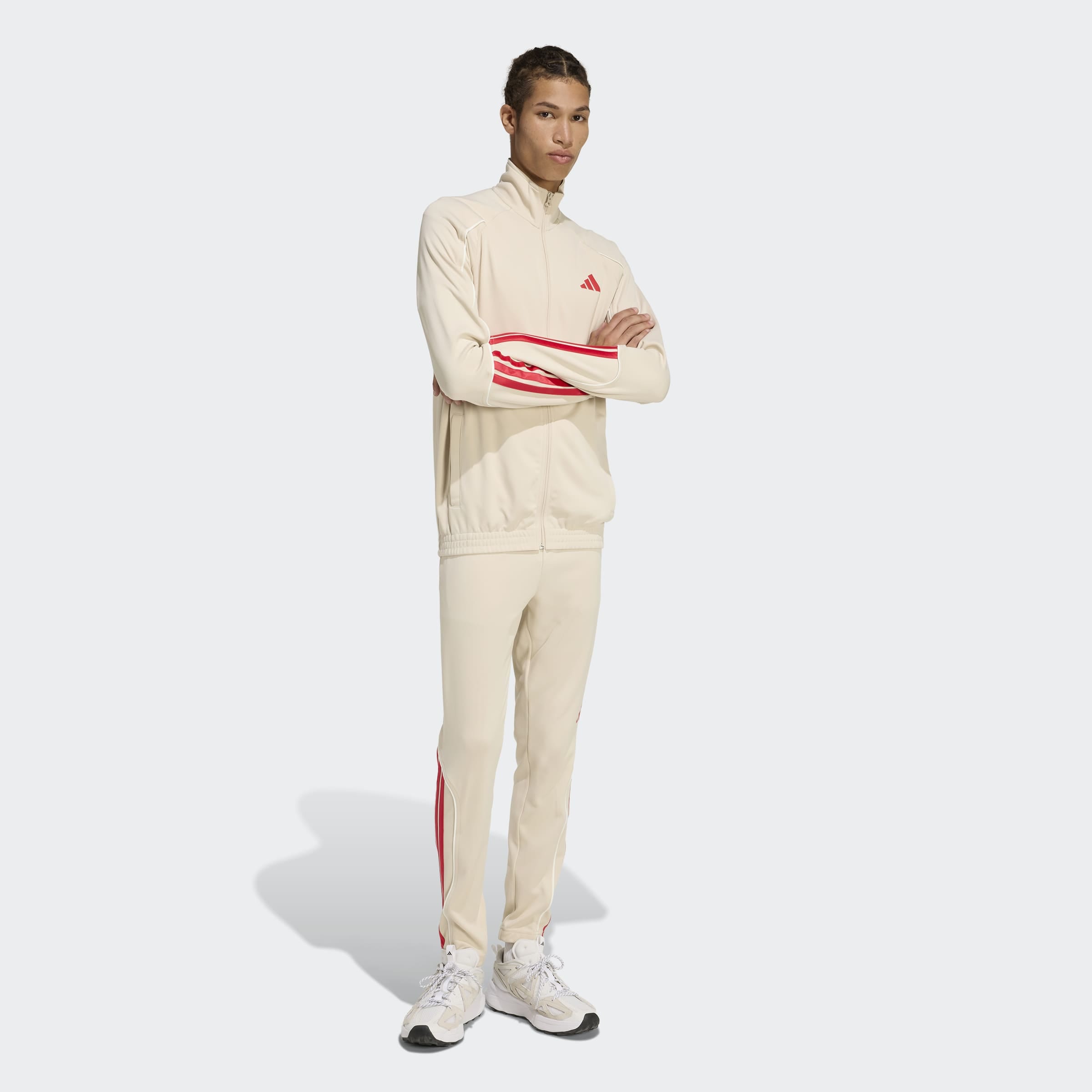 adidas Sportswear Combinaison d'entraînement »STADIUM 3-STREIFEN« 2 pièces zweiteiliges Set aus Jacke und Hose, aus leichtem Polyester