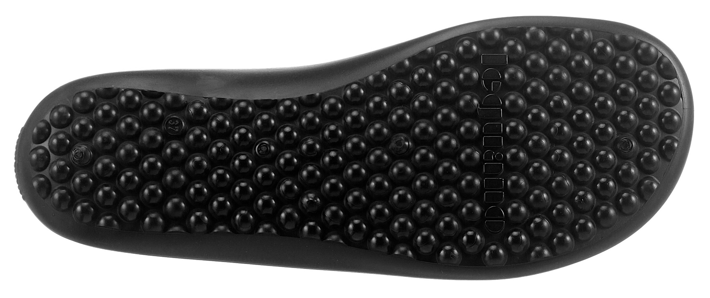 Leguano Barfussschuh »SCIO«, Slipper, Freizeitschuh, Bequemschuh mit seitlichem Logo-Emblem