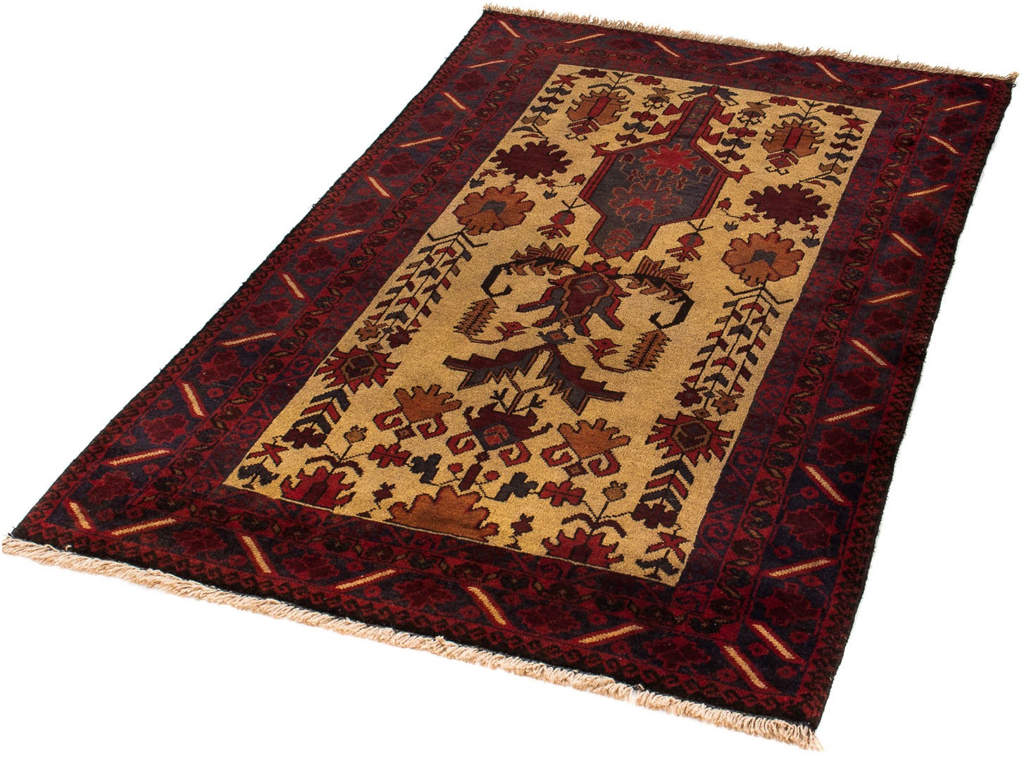 Image of morgenland Orientteppich »Belutsch - 125 x 80 cm - beige«, rechteckig, 8 mm Höhe, Wohnzimmer, Handgeknüpft, Einzelstück mit Zertifikat bei Ackermann Versand Schweiz