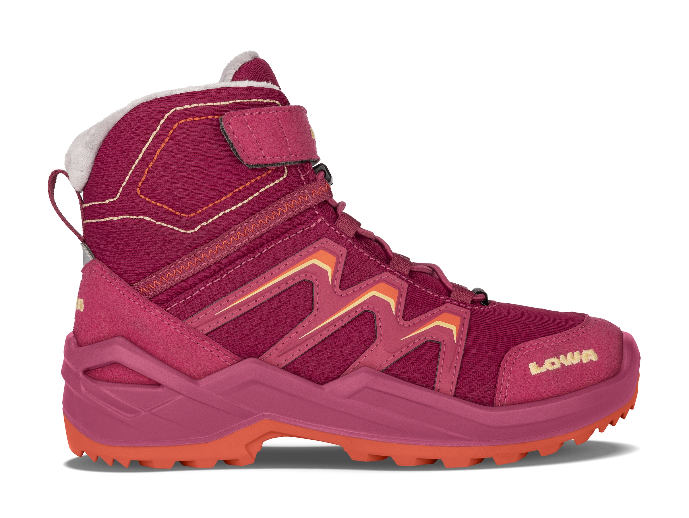 Lowa »MADDOX WARM GORE-TEX® MID JR«  avec fermeture velcro, semelle en caoutchouc profilée, étanche
