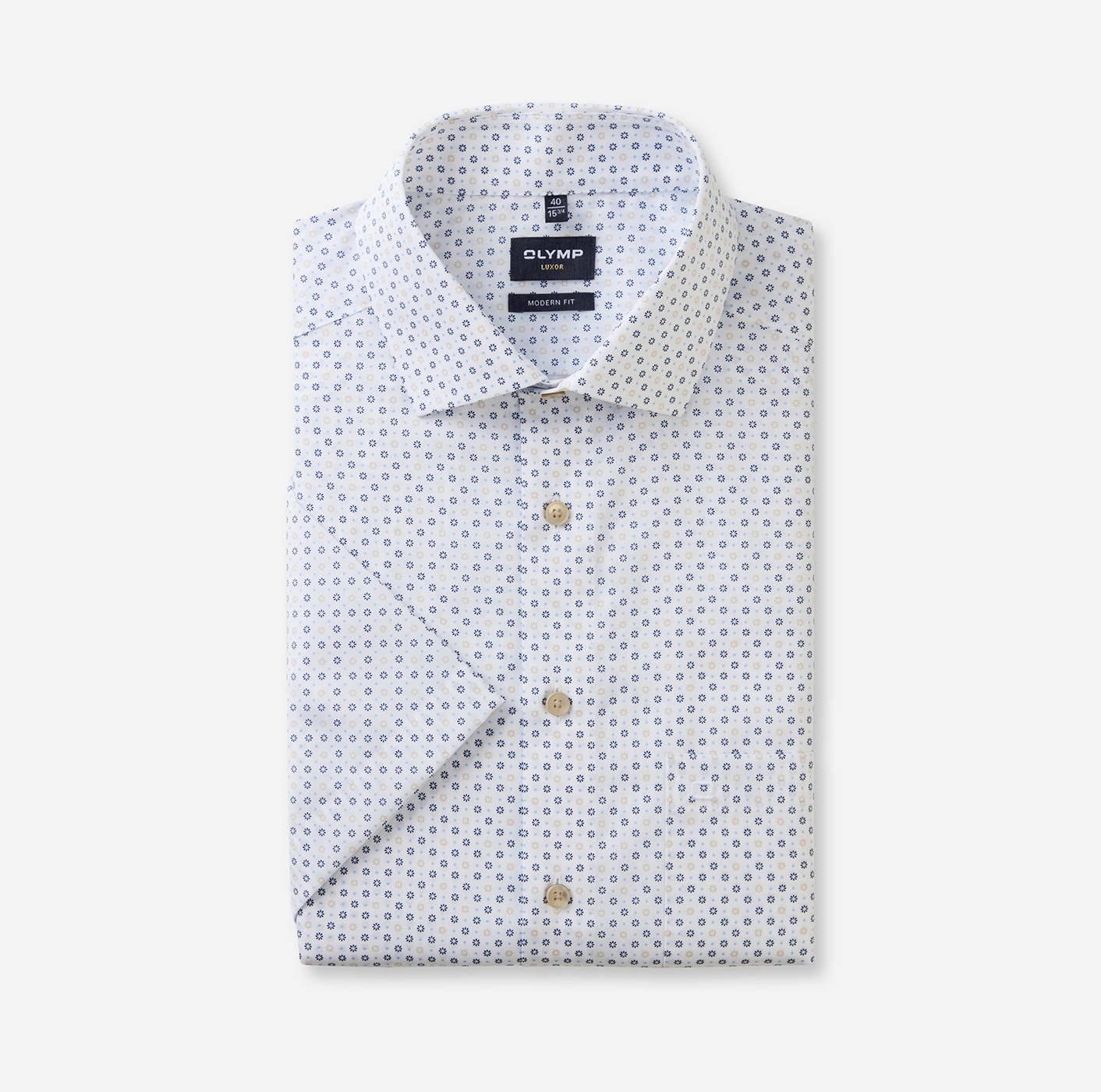 OLYMP Chemise à manches courtes »Luxor modern fit« mit mehrfarbigen Druck
