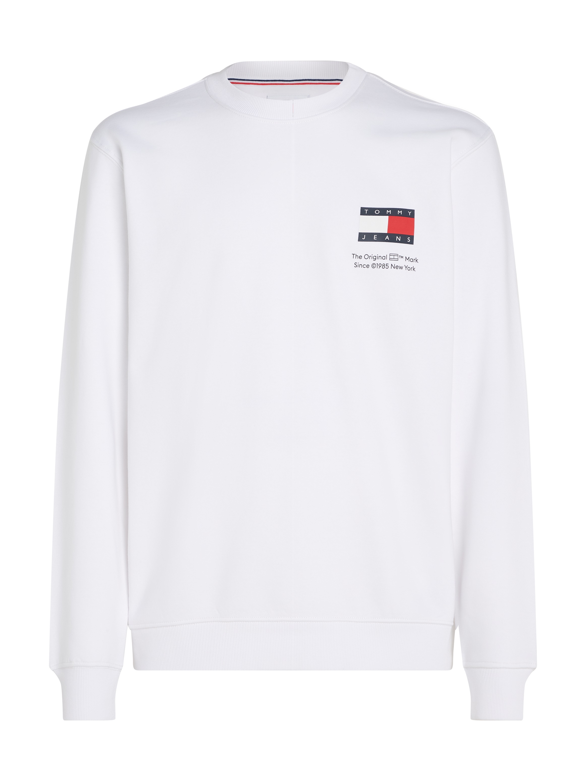 Tommy Jeans Sweatshirt »TJM REG ESSENTIAL FLAG CNECK EXT«, Rundhals-Sweatshirt mit Logo