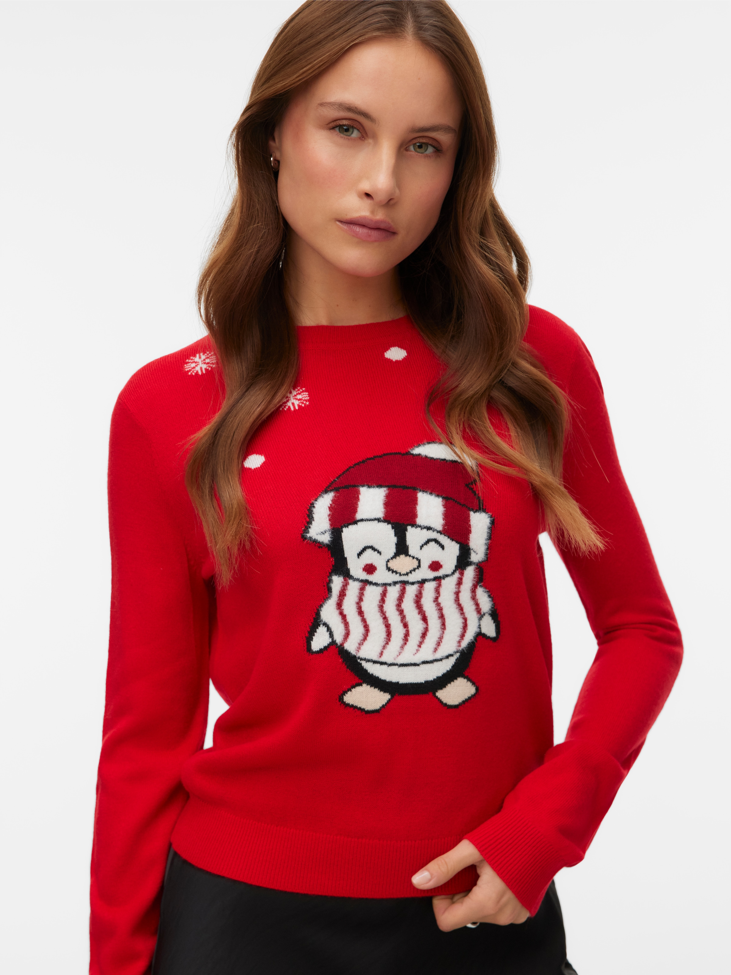 Vero Moda Weihnachtspullover »VMCUTE LS O-NECK PULLOVER XMAS BOX«