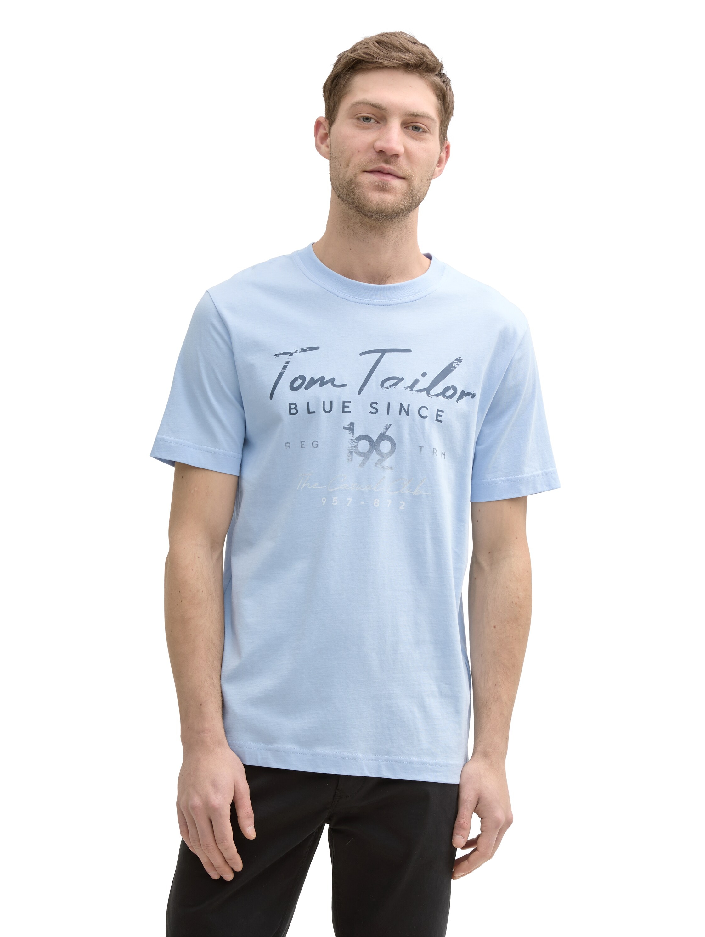 TOM TAILOR Print-Shirt, (2 tlg.), mit Logo-Print