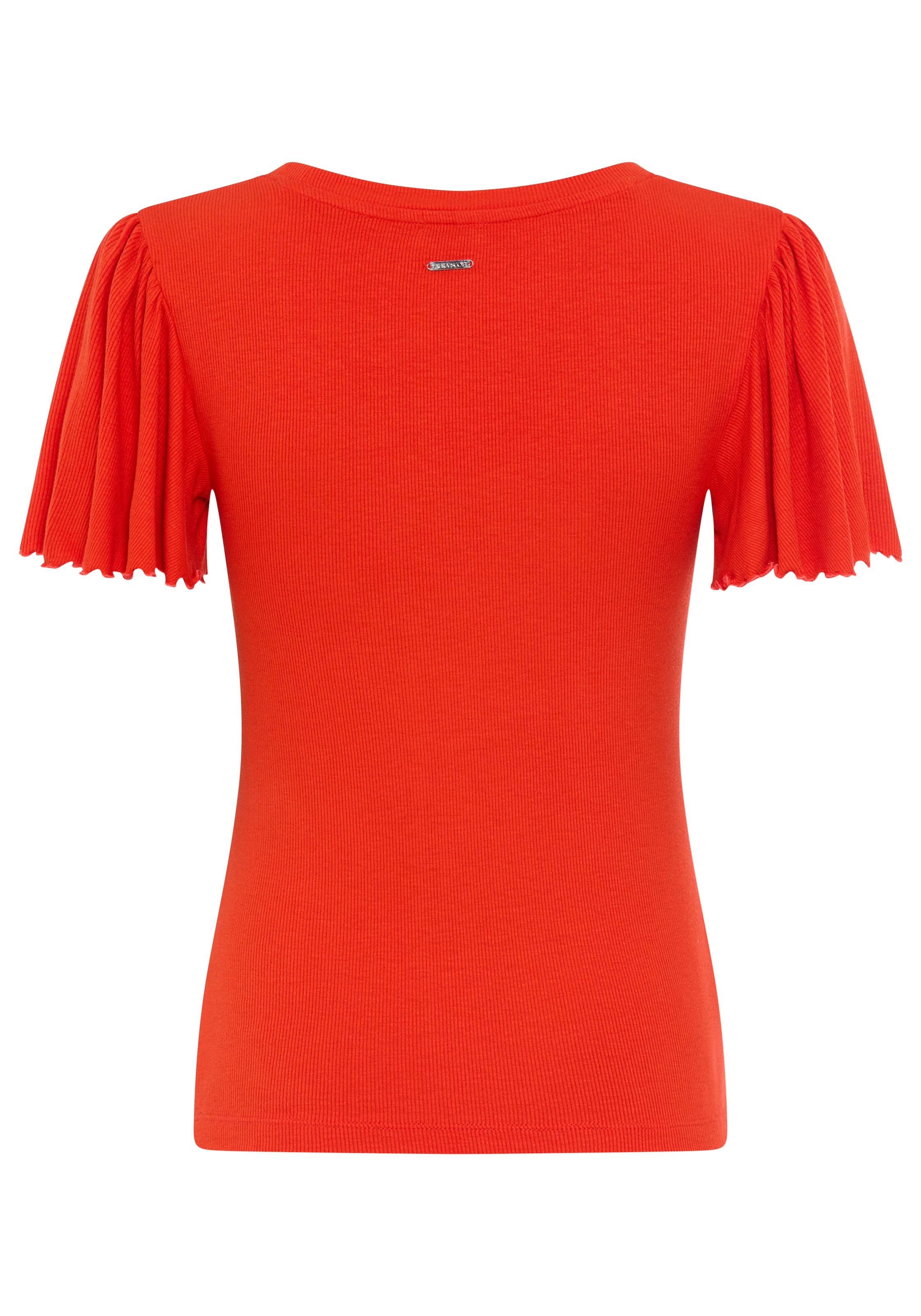 Laura Scott T-shirt en V sehr figurbetonte Passform, mit V-Ausschnitt