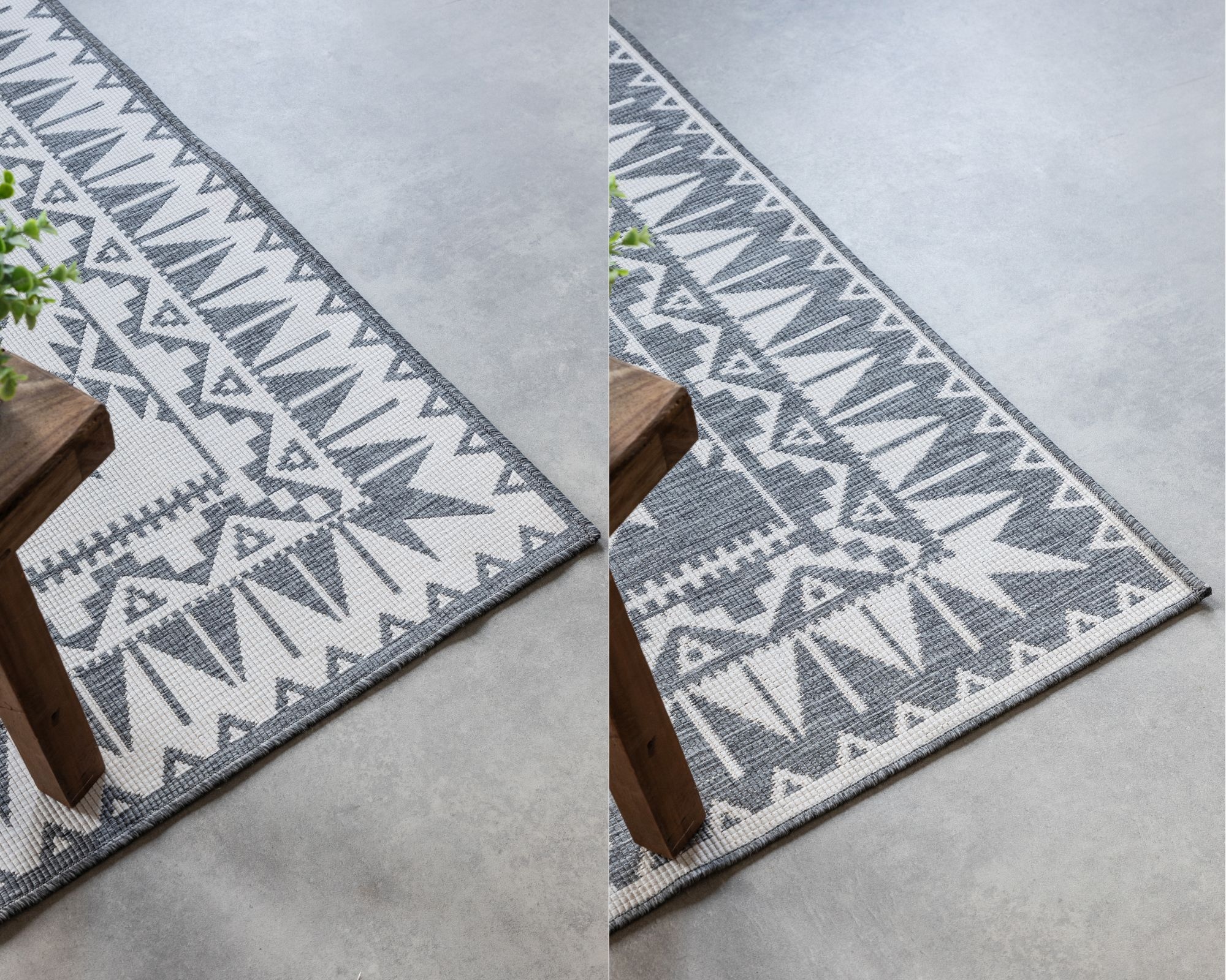 ELLE DECORATION Teppich »Dynamic, Wendeteppich«, rechteckig, 5 mm Höhe, Flachgewebe, In-& Outdoor, Modern, wendbar, Balkon, Wohnzimmer, Aussen
