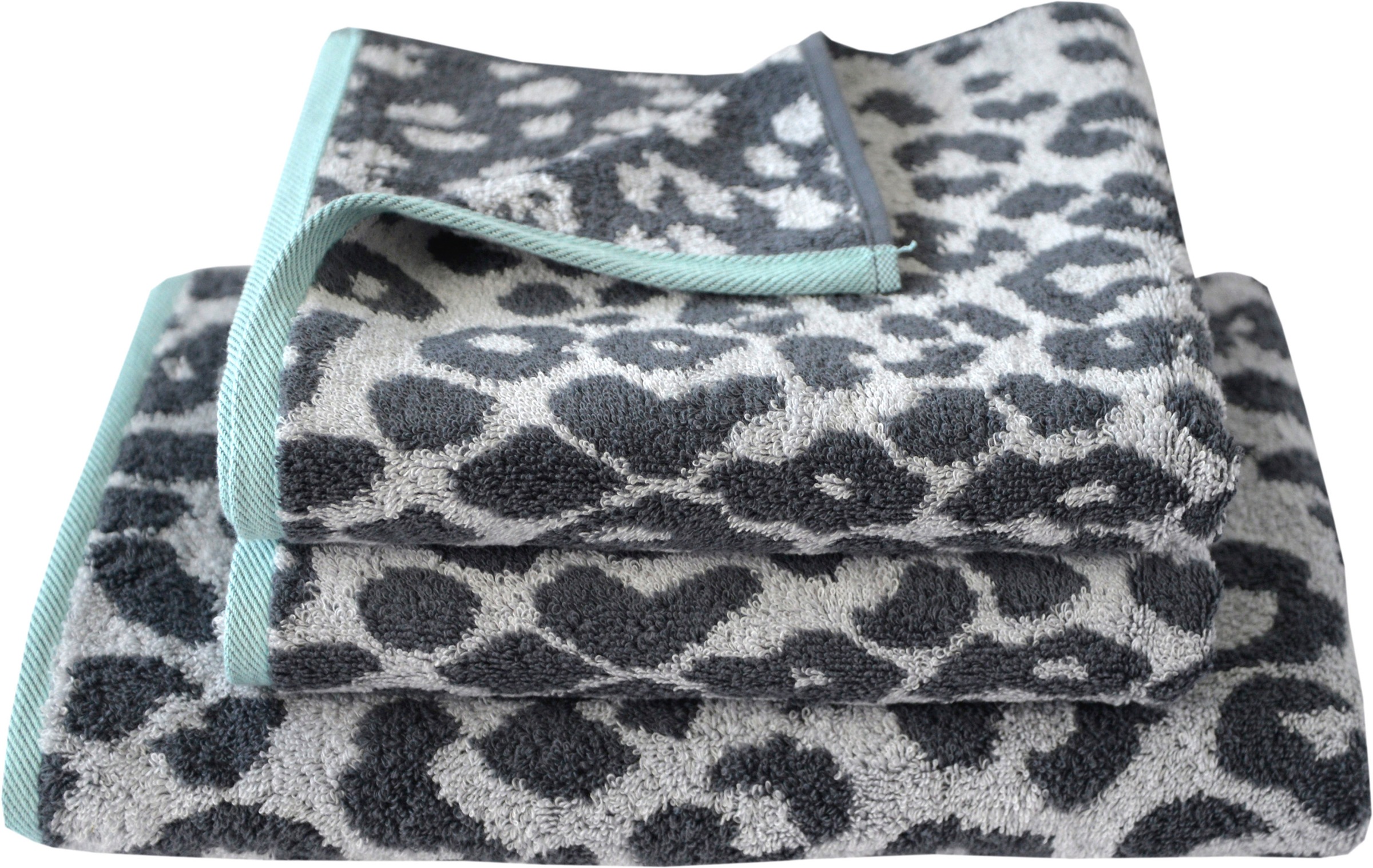 Image of Dyckhoff Handtücher "Cool Mint Leo" Made in Germany, weich und flauschig