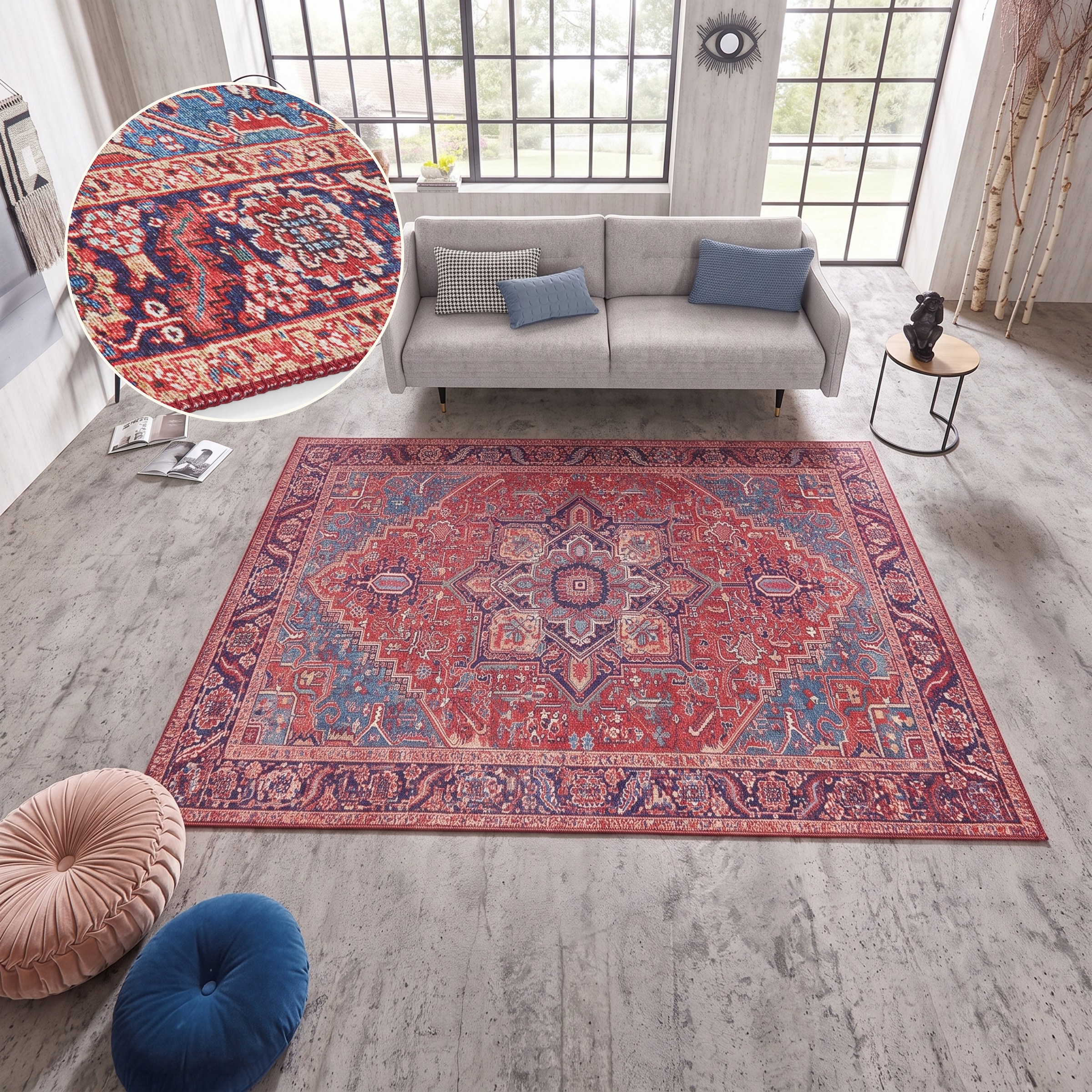 Image of HANSE Home Teppich "Amata" rechteckig 5 mm Höhe Orientalisch, Läufer, Vintage, Wohnzimmer, Schlafzimmer, Esszimmer
