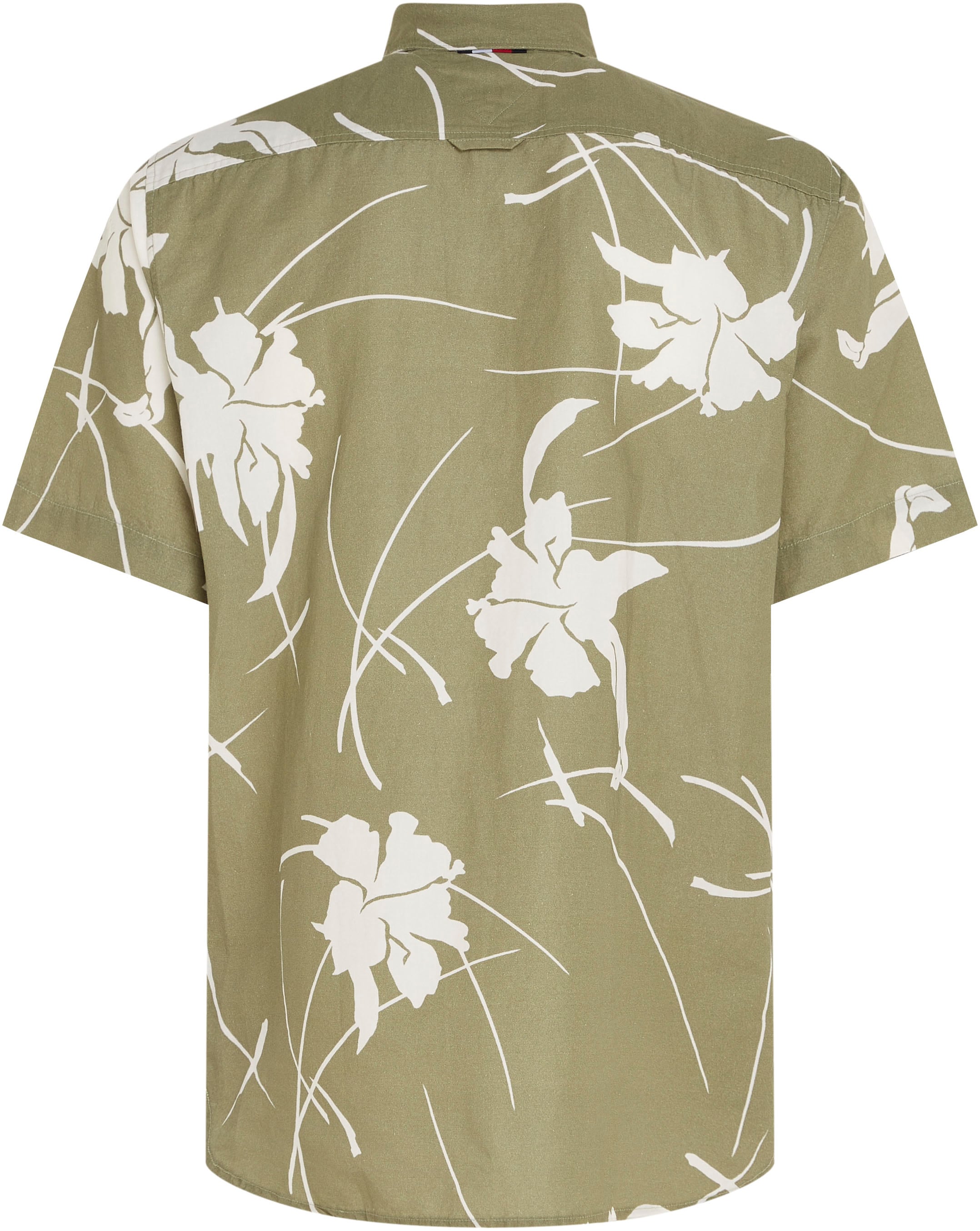 Tommy Hilfiger Kurzarmhemd »LARGE TROPICAL PRT SHIRT«, kontrastfarbener Blumenprint